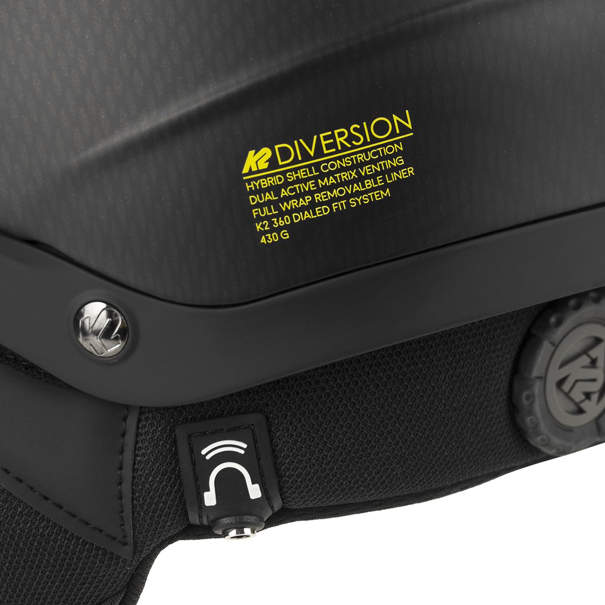 k2 2015 diversion audio ski helmet K2 Diversion Helmet