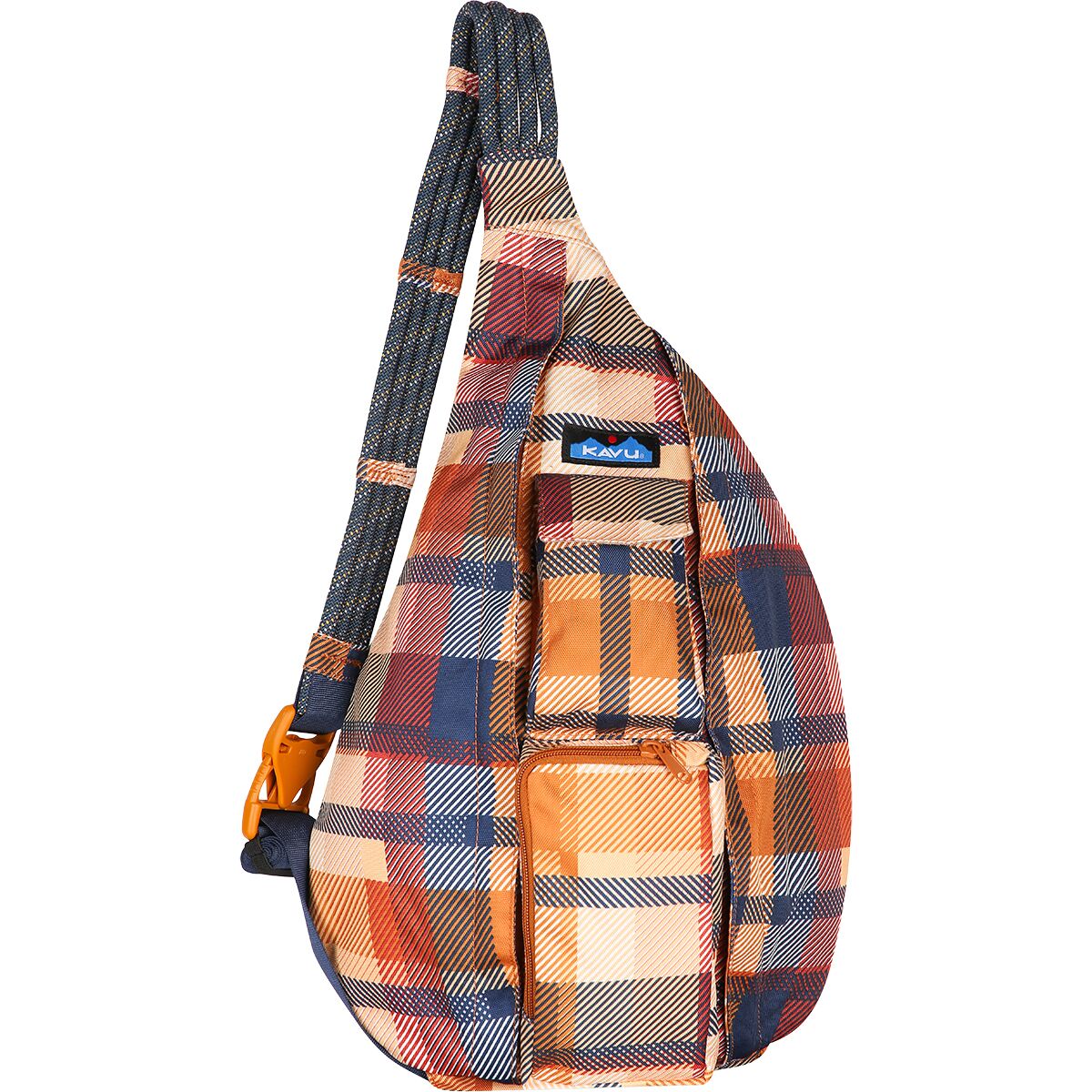 KAVU Women's Rope Sling Pack in Cabin Plaid