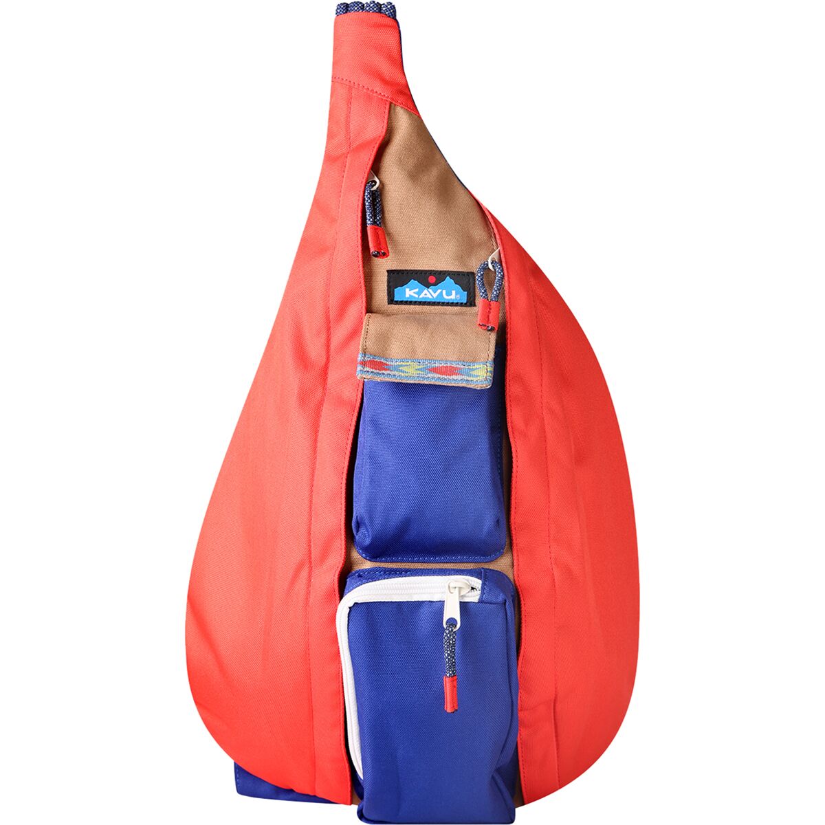 Kavu Tan Red Blue Southwest Print Rope Bag NWT Kavu Rope Sling Crossbody Hiking Bag Hiking | Mercari main image 3