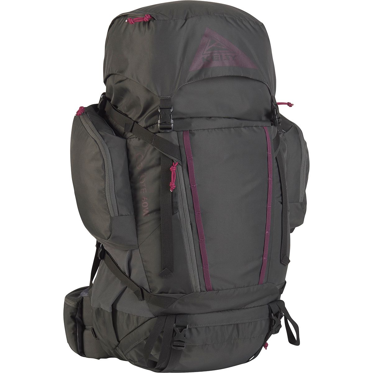 kelty coyote 60w back pack 60-105 Liter Internal Frame Backpack zip top Kelty Women's Coyote 60L Backpack