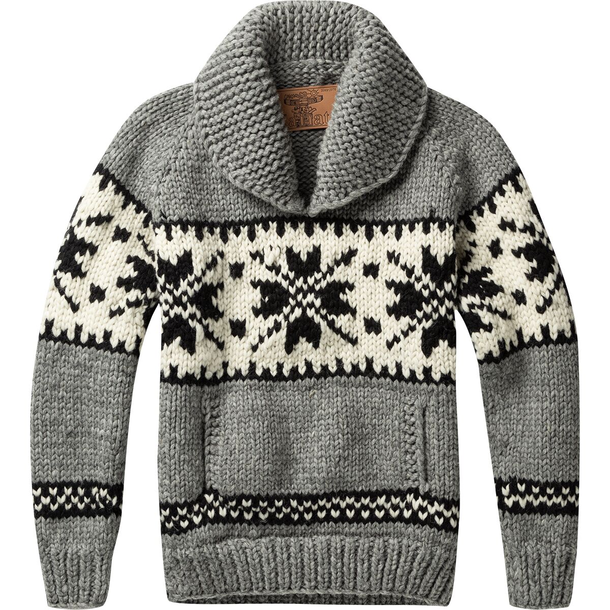 ぶ*ん様 Kanata 100% Wool ニット Kanata Hand Knits Snowflake Sweater - Men's - Men