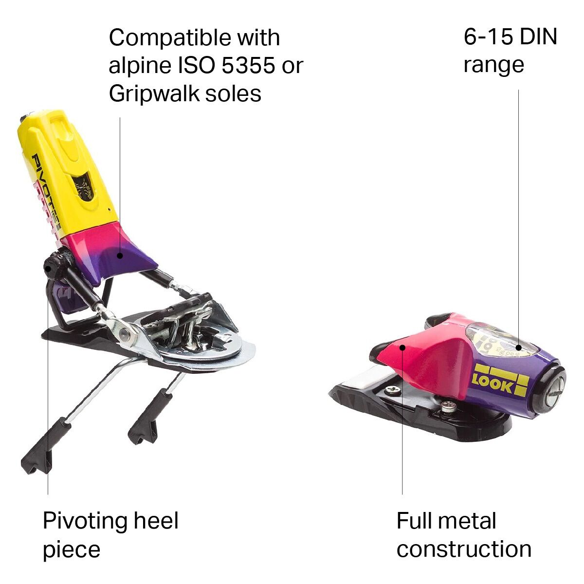Look Pivot 15 GW Ski Binding - 2025 - Ski