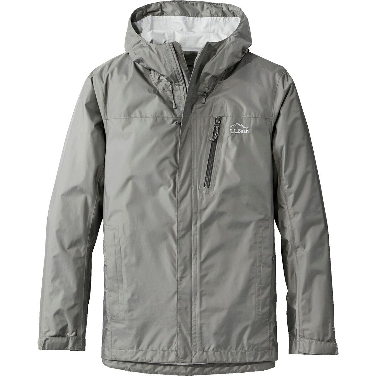 L.L.Bean Men's Trail Model Rain Jacket in Graphite - Size: XL