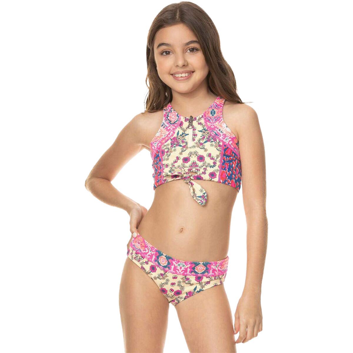 (取寄) マージ キッズ ガールズ キャンディ ビキニ セット (リトル キッズ/ビッグ キッズ) Maaji Kids girls Candi Bikini Set (Little Kids/Big Kids) Prism Cat YEL.jpg