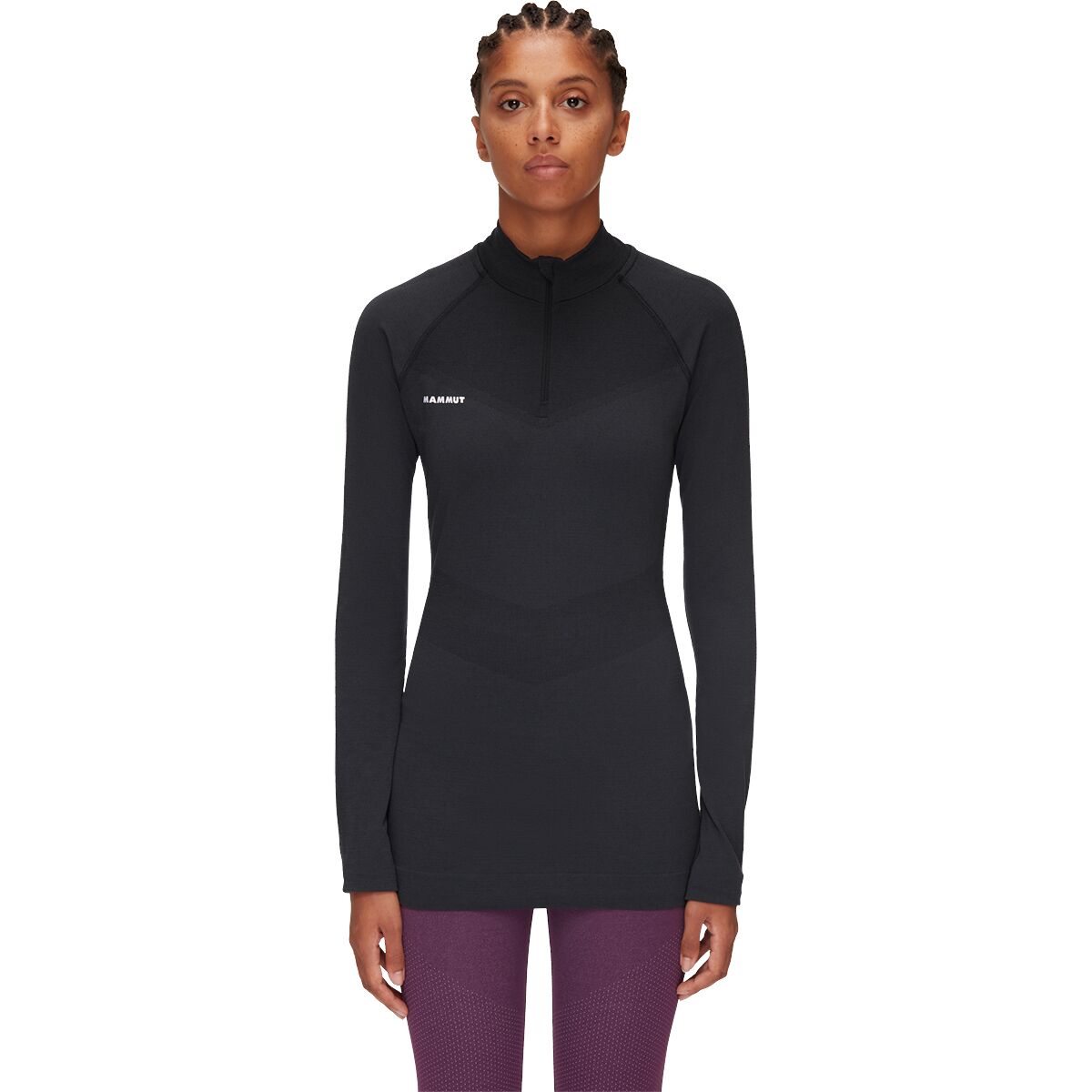 Mammut Women's Trift Half-Zip Long-Sleeve Top in Black - Size: Small
