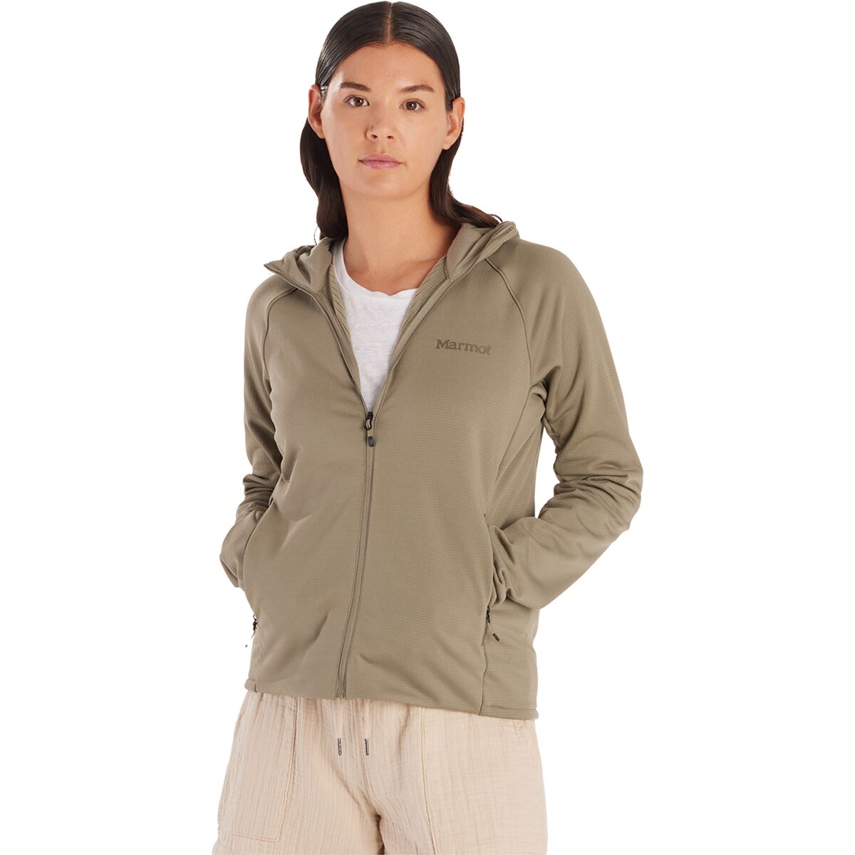 Marmot Women's Leconte Fleece Hoodie in Vetiver - Size: Small