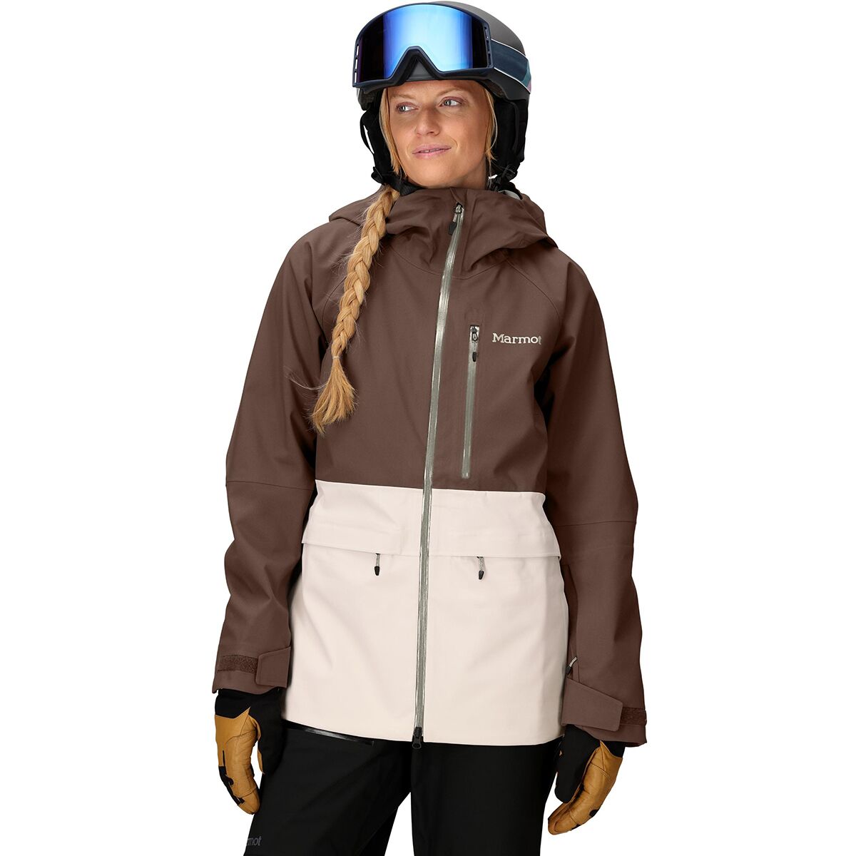 Marmot Women's Refuge Pro Jacket in Hickory Nut / Birch Bark - Size: XS