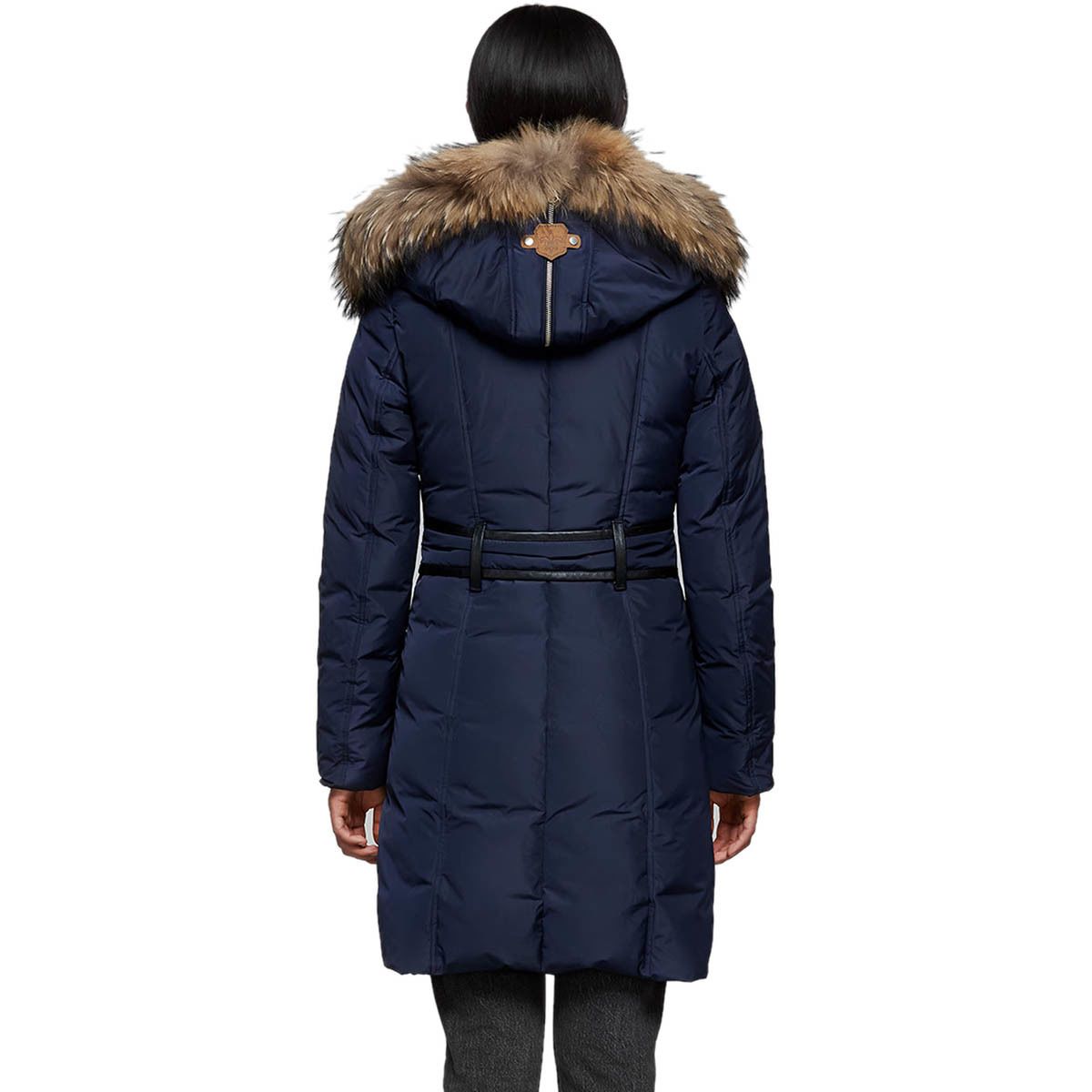 カナダから直送☆Mackage レディース☆Trish Coat Trish, Powder Touch down coat with silver fox fur Signature