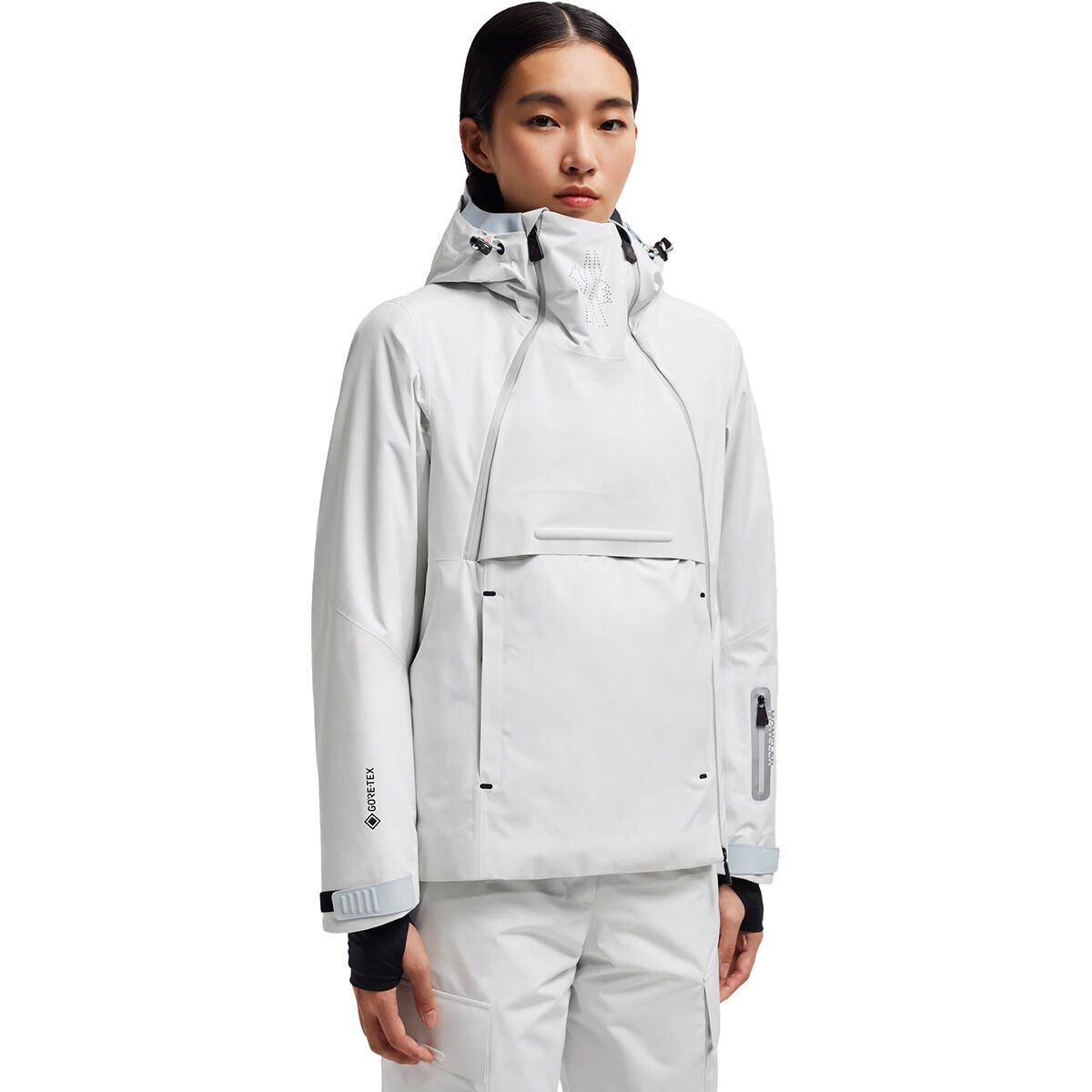 ダウンジャケット・コート MONCLER GRENOBLE WOMEN Tolima Ski Jacket White MONCLER GRENOBLE Bouquetin belted quilted down ski jacket