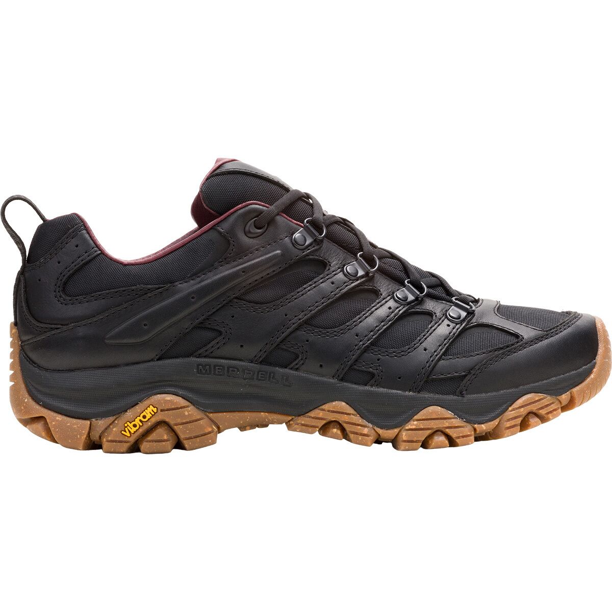 Merrell Men's Moab 3 Luxe LTR Hiking Shoe in Black / Gum - Size: 11.5