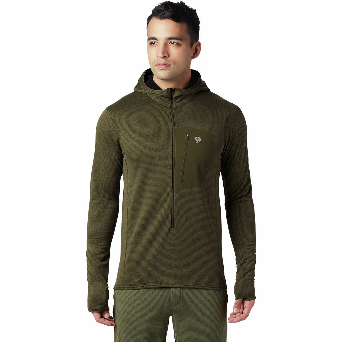 Polaire Mountain Hardwear Homme XL - Rouge Demi-zip - Randonnée Escalade - Occasion