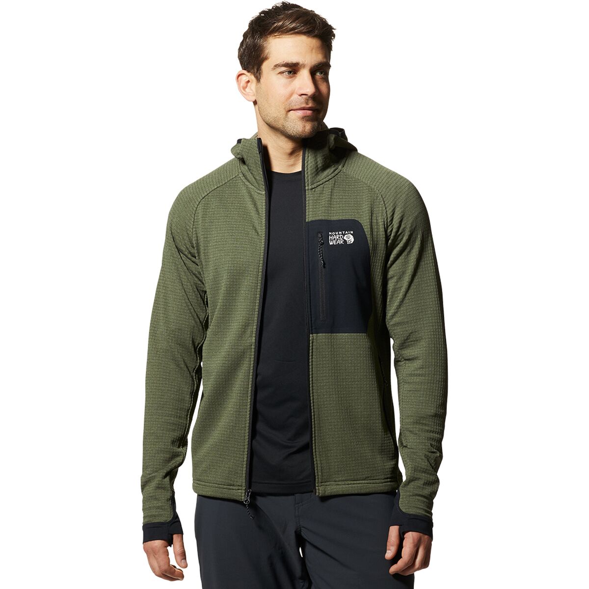 Mountain Hardwear Polartec Power Grid Full-Zip Hoodie - Men's - Men