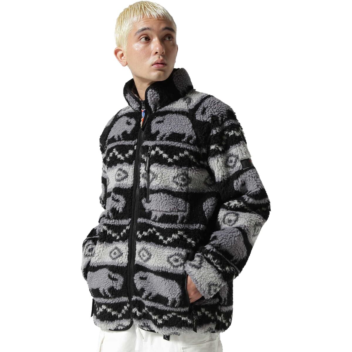 Simms Men's Rivershed Half-Zip Classic Jacquard Sweater Fleece