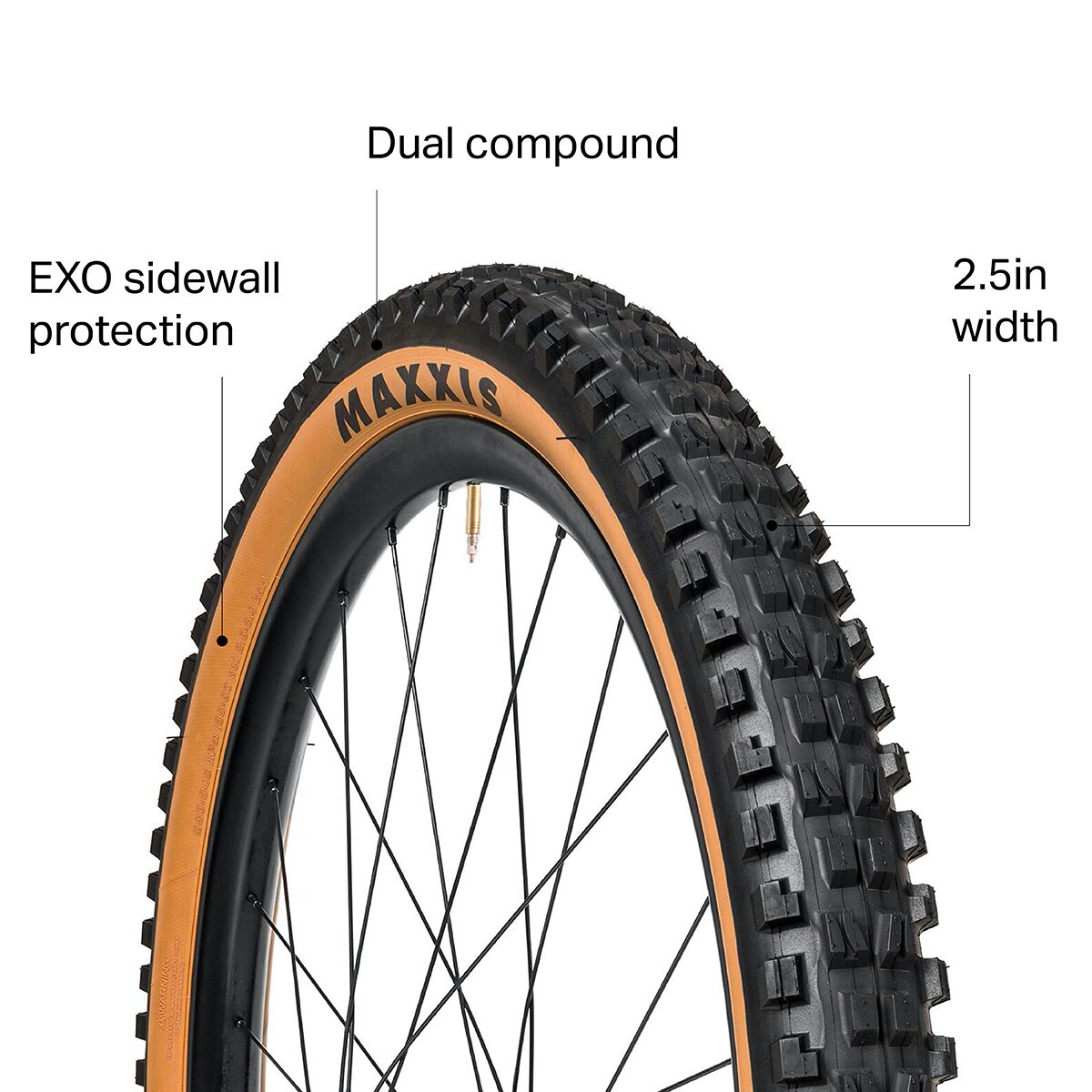 Maxxis Minion DHF Wide Trail Dual Compound/EXO/TR 27.5in Tire - Bike