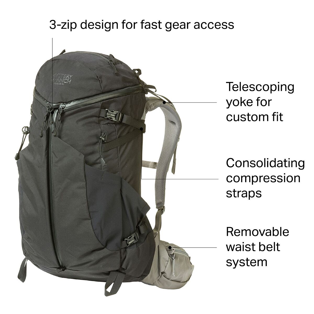 Mystery Ranch Coulee 40L Backpack - Hike & Camp