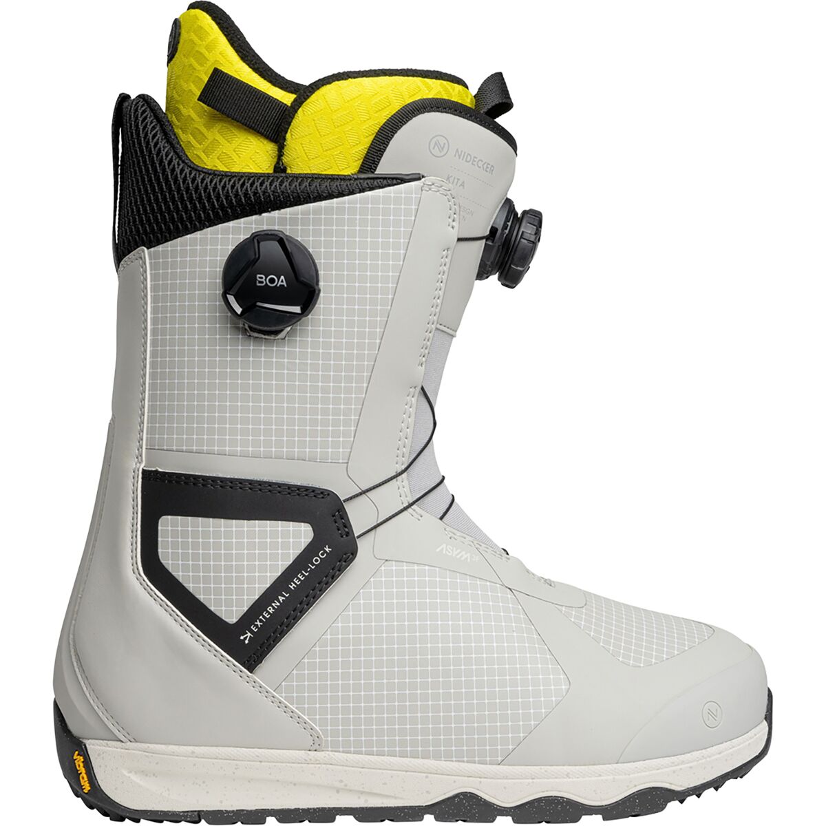 Nidecker Men's Kita Snowboard Boot - 2026 in Gray - Size: 11