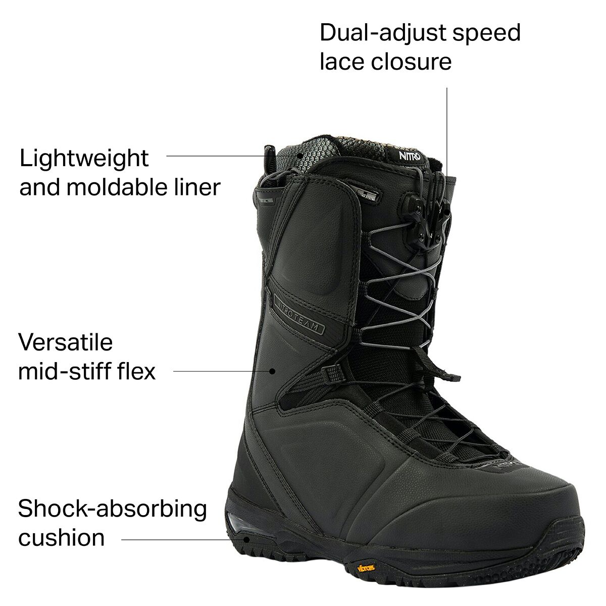 Nitro Team TLS Snowboard Boot - 2022 - Snowboard