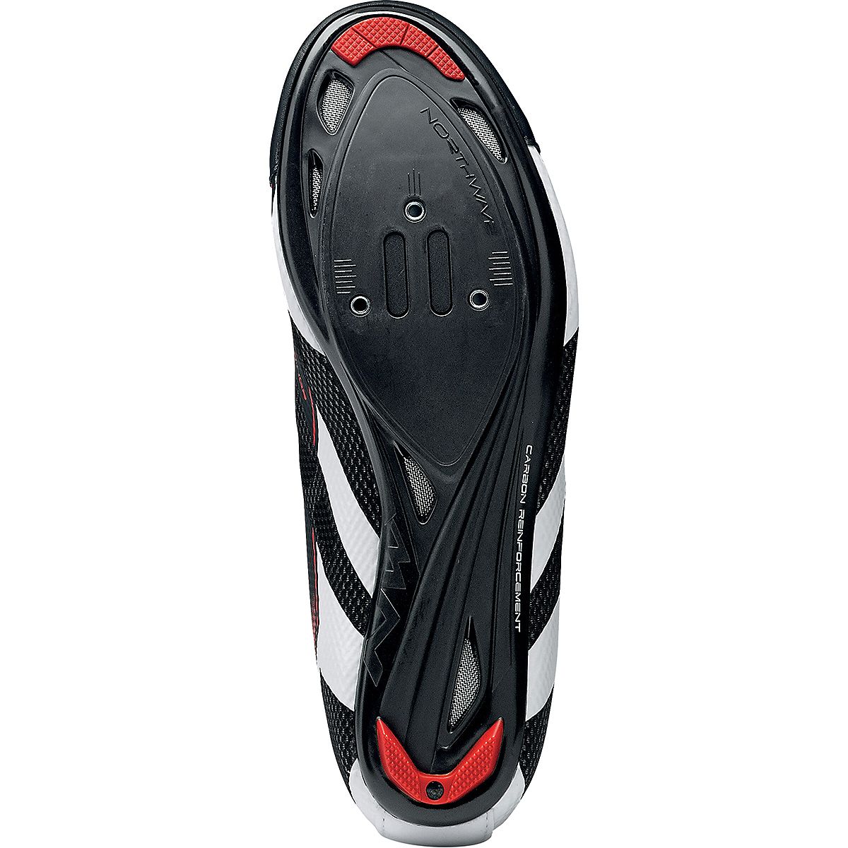 Northwave Sonic 2 Plus Wide Cycling Shoe 45 Mens Black//White//Red