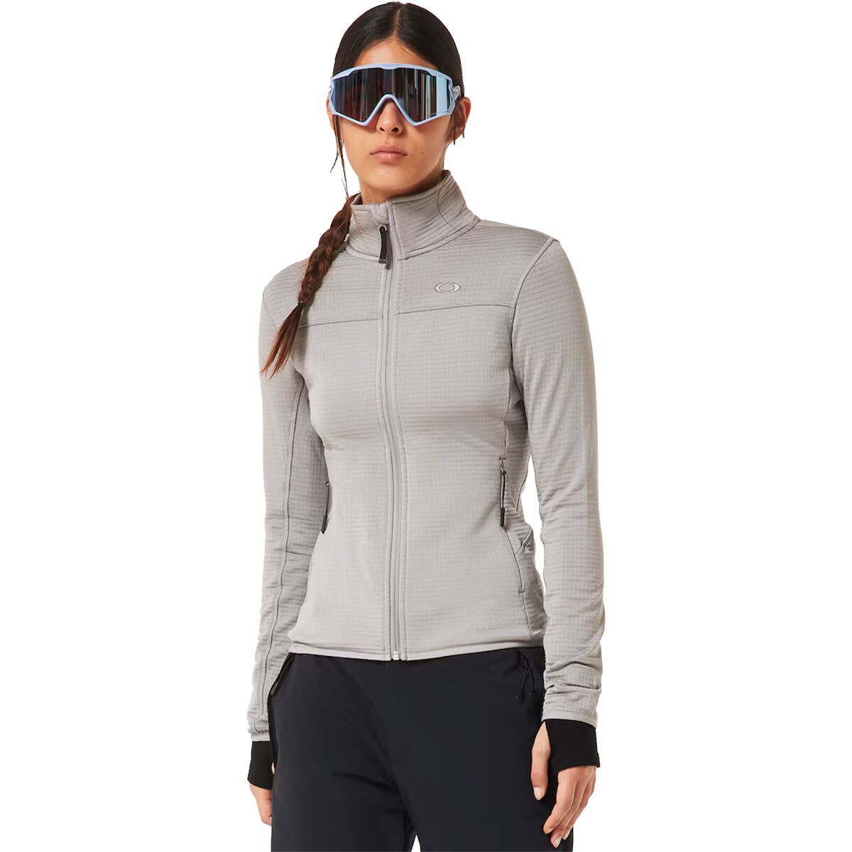 Oakley Women's Canopy Full-Zip Sweatshirt in Cement - Size: XL
