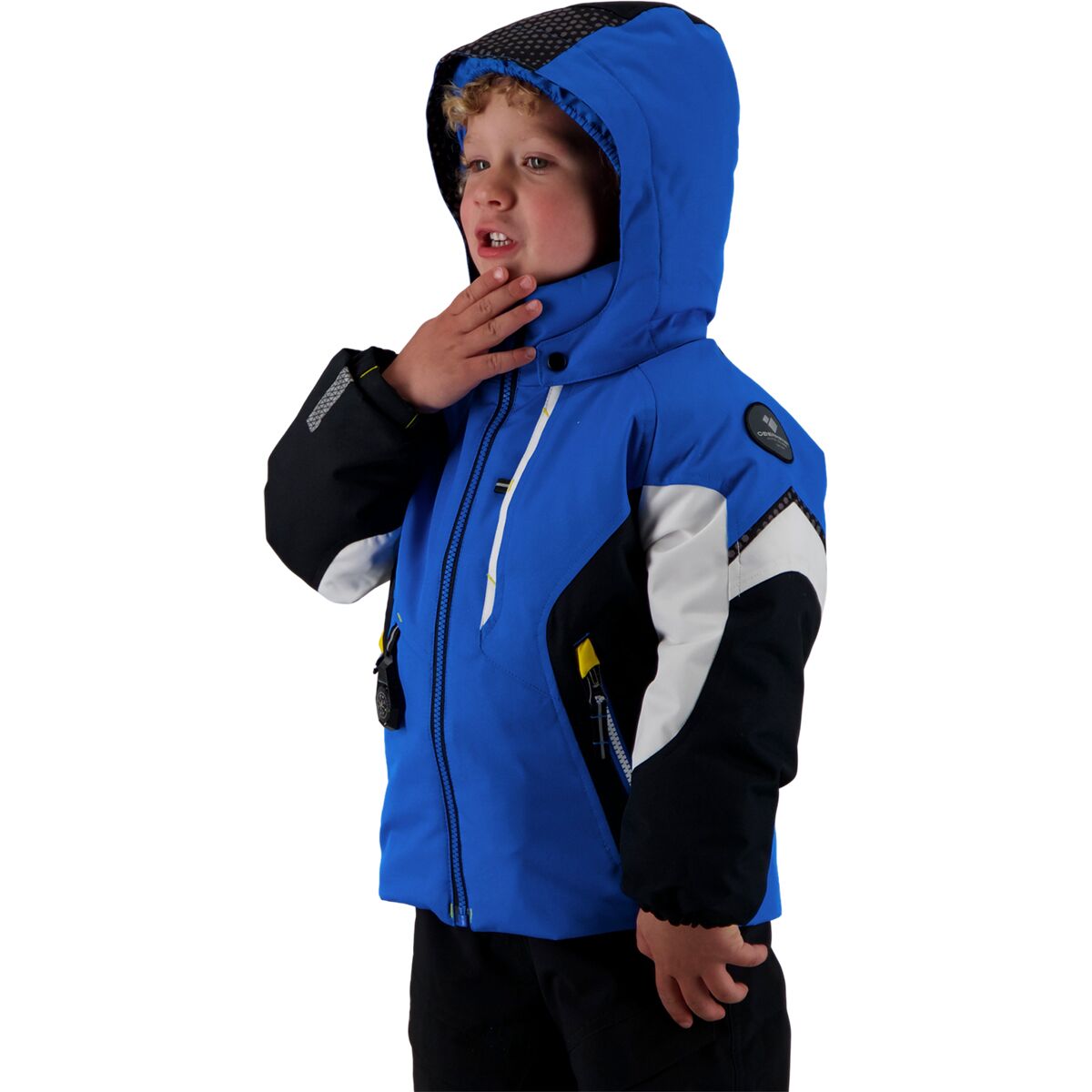 Obermeyer Kids Boy's Bolide Jacket (Toddler/Little Kids/Big Kids) Blue Vibe Obermeyer Little Boys\u0027 Bolide Jacket