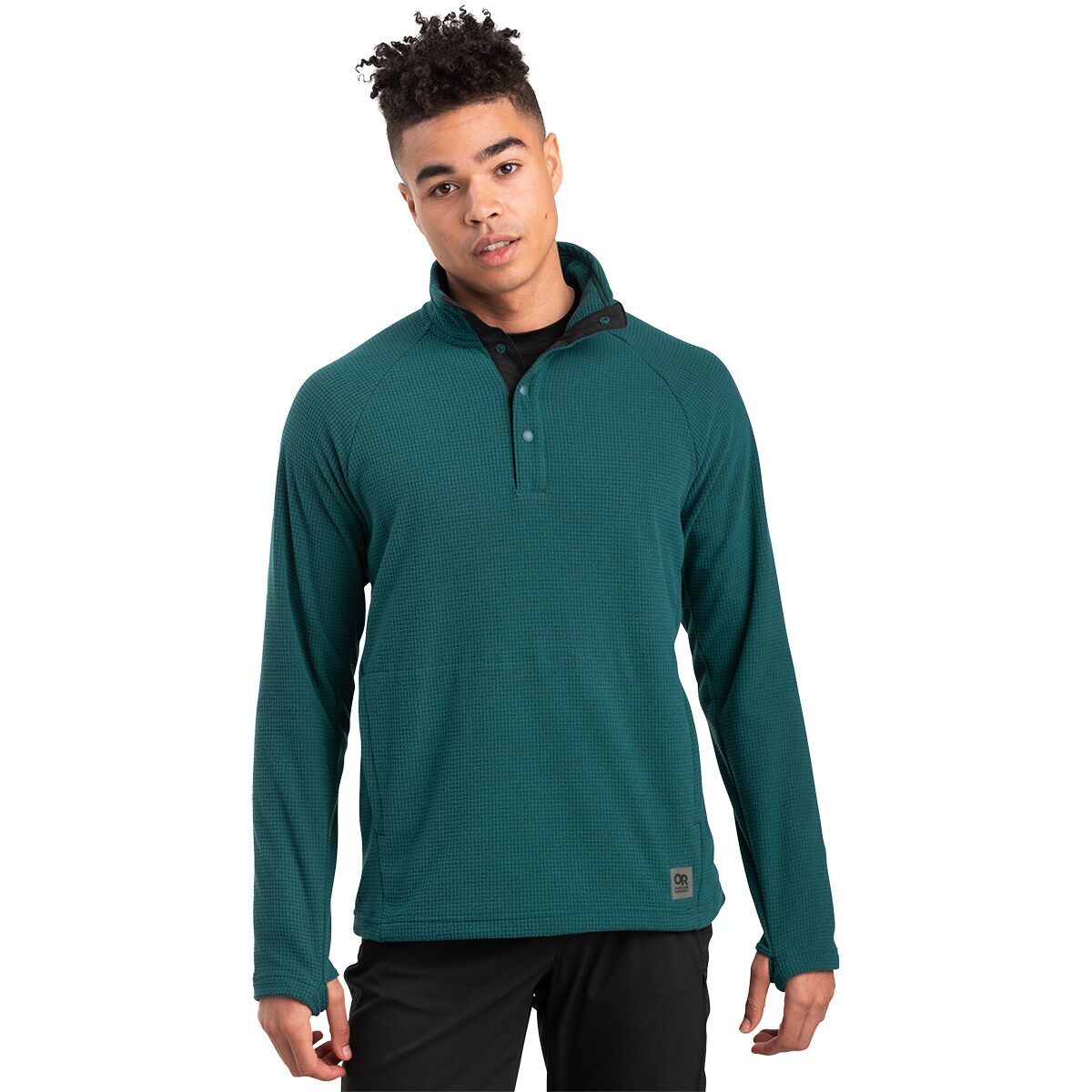 Outdoor Research Men's Trail Mix Snap Pullover - Treeline, XXL