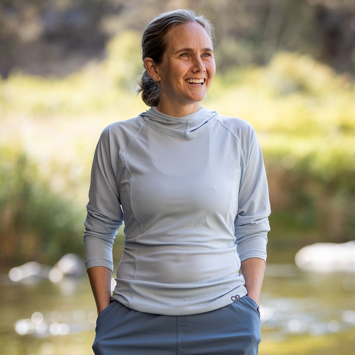 Outdoor Research Echo Plus Hoodie - Women's Pebble, 1x