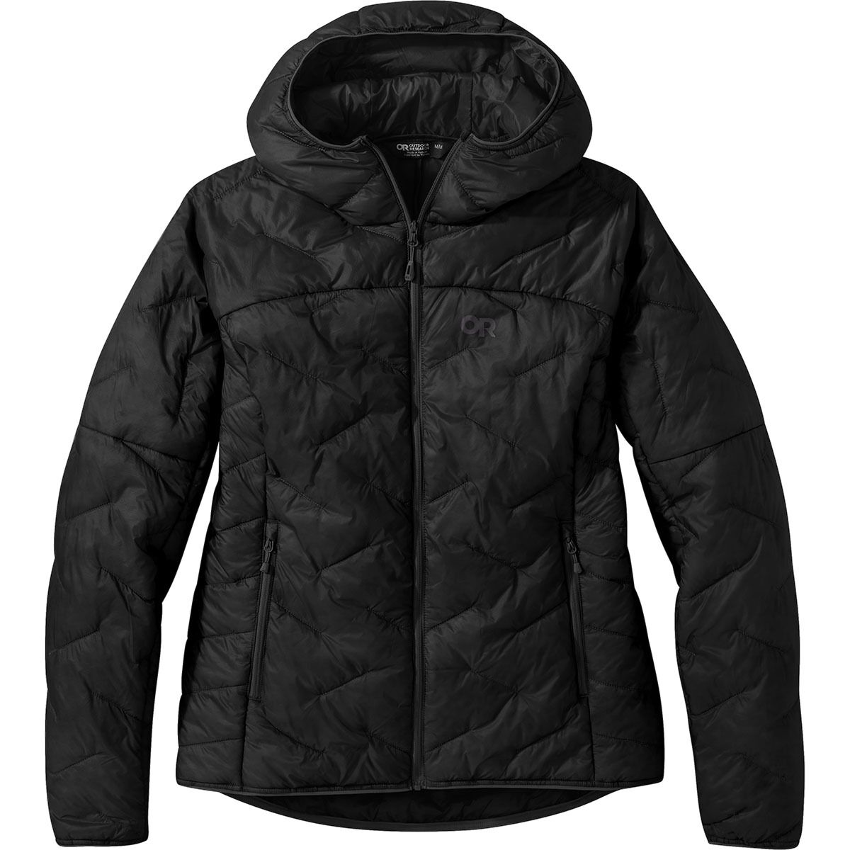 Outdoor Research Women's SuperStrand LT Plus Size Hooded Jacket in Black - Size: 2X