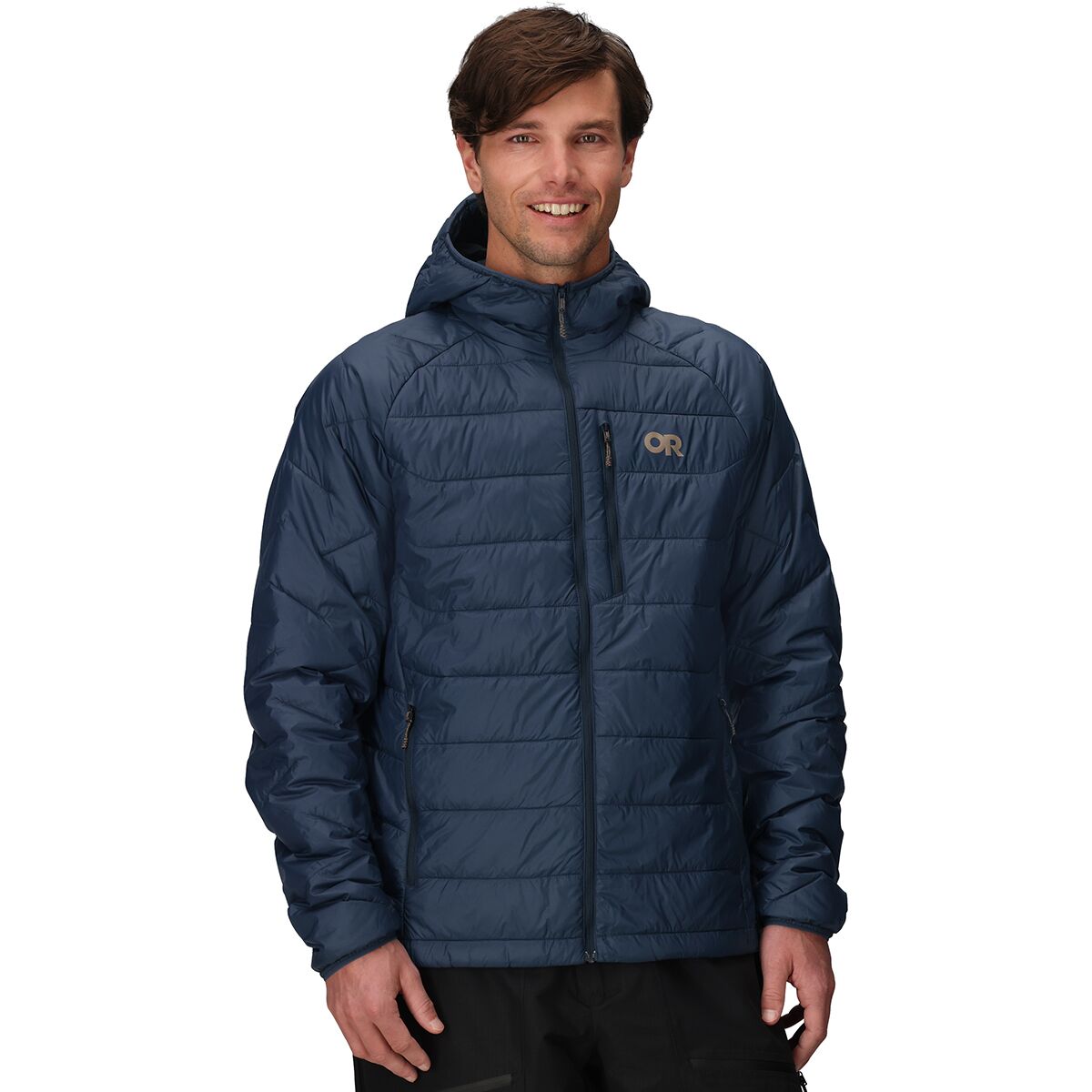 Outdoor Research Men's SuperStrand XT Hooded Jacket in Atlantic - Size: Large