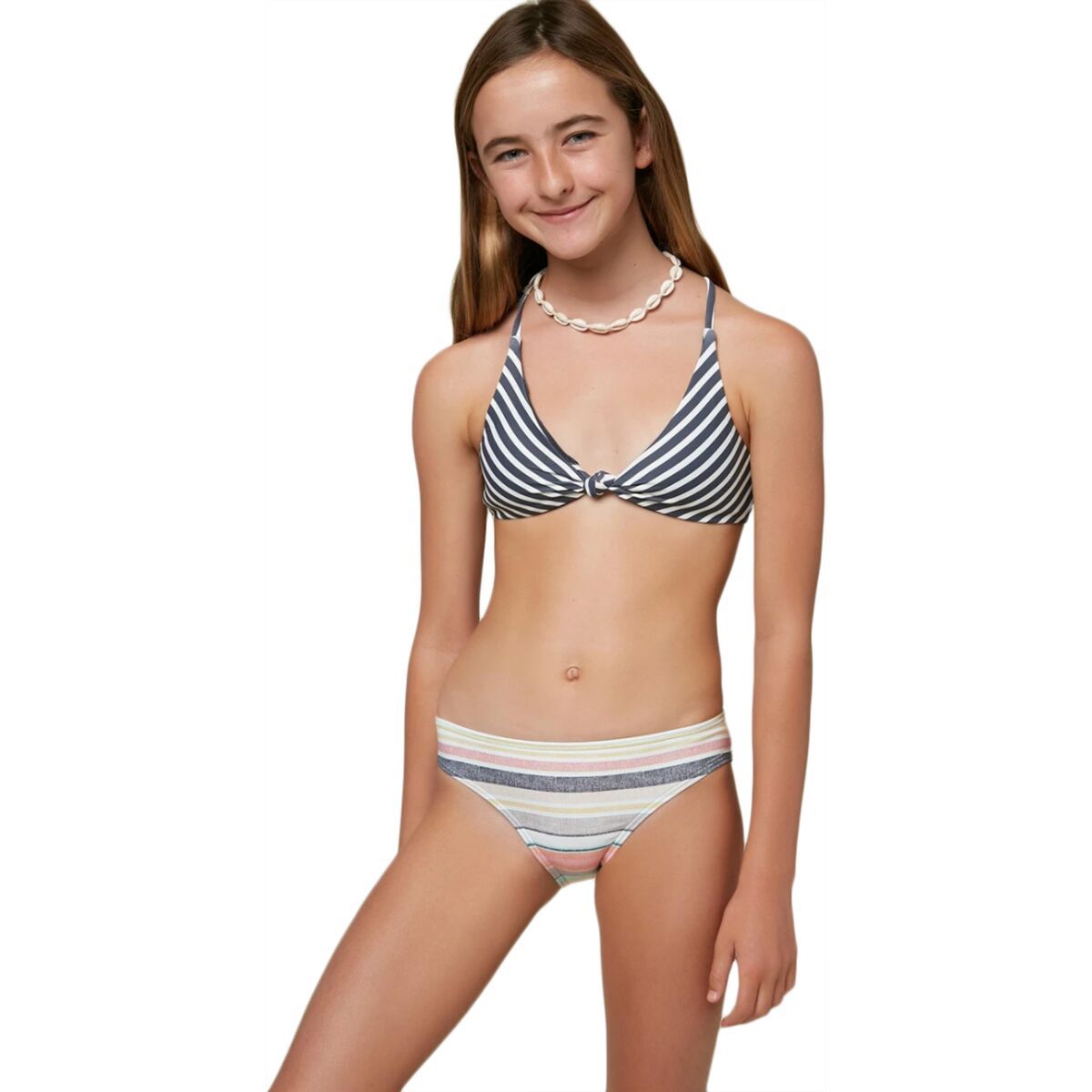 O'Neill Lilia Stripe Knot Top Swim Set - Girls' - Kids