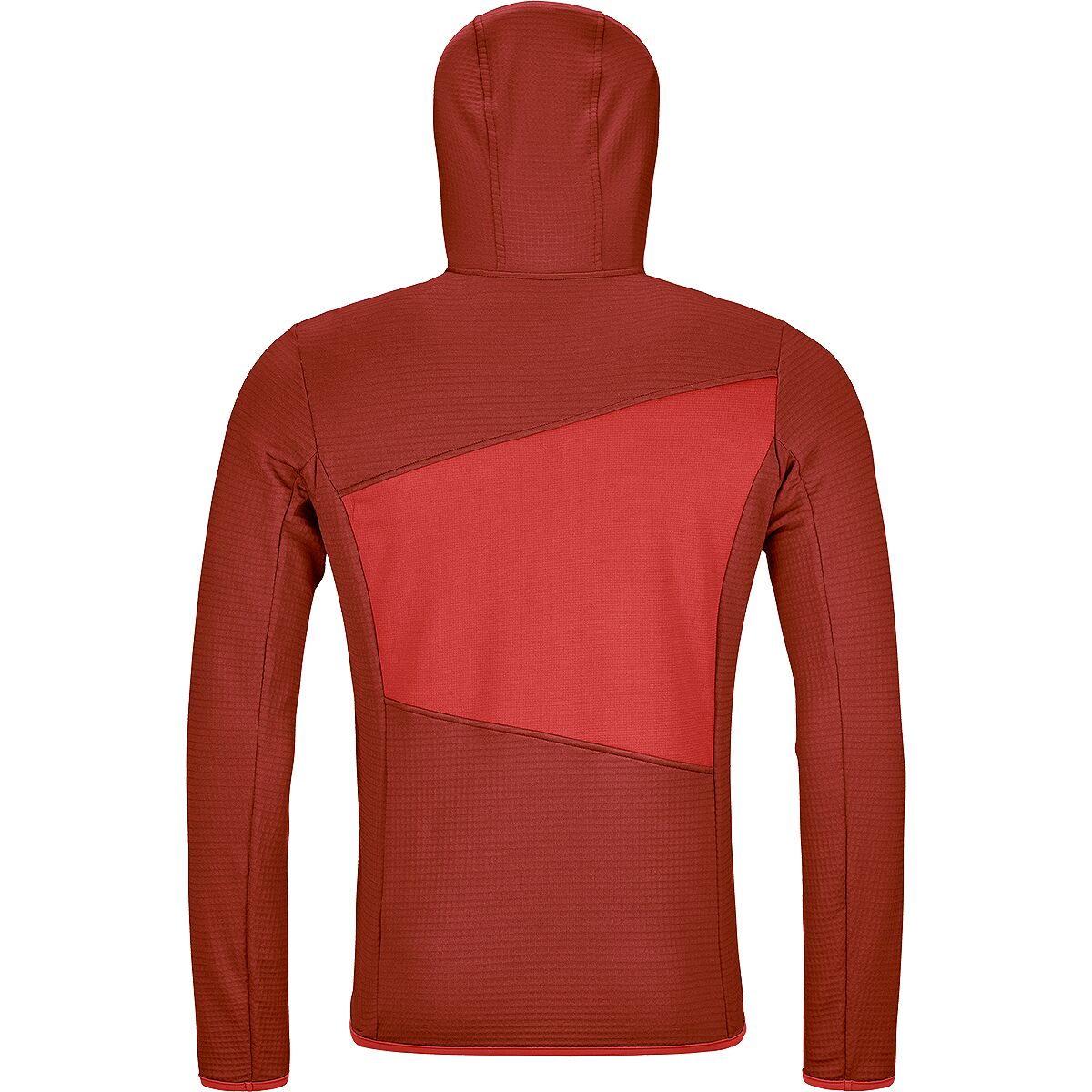 Ortovox Fleece Light Grid Hooded Jacket M Clay Orange Forros Polares De Senderismo : Snowleader