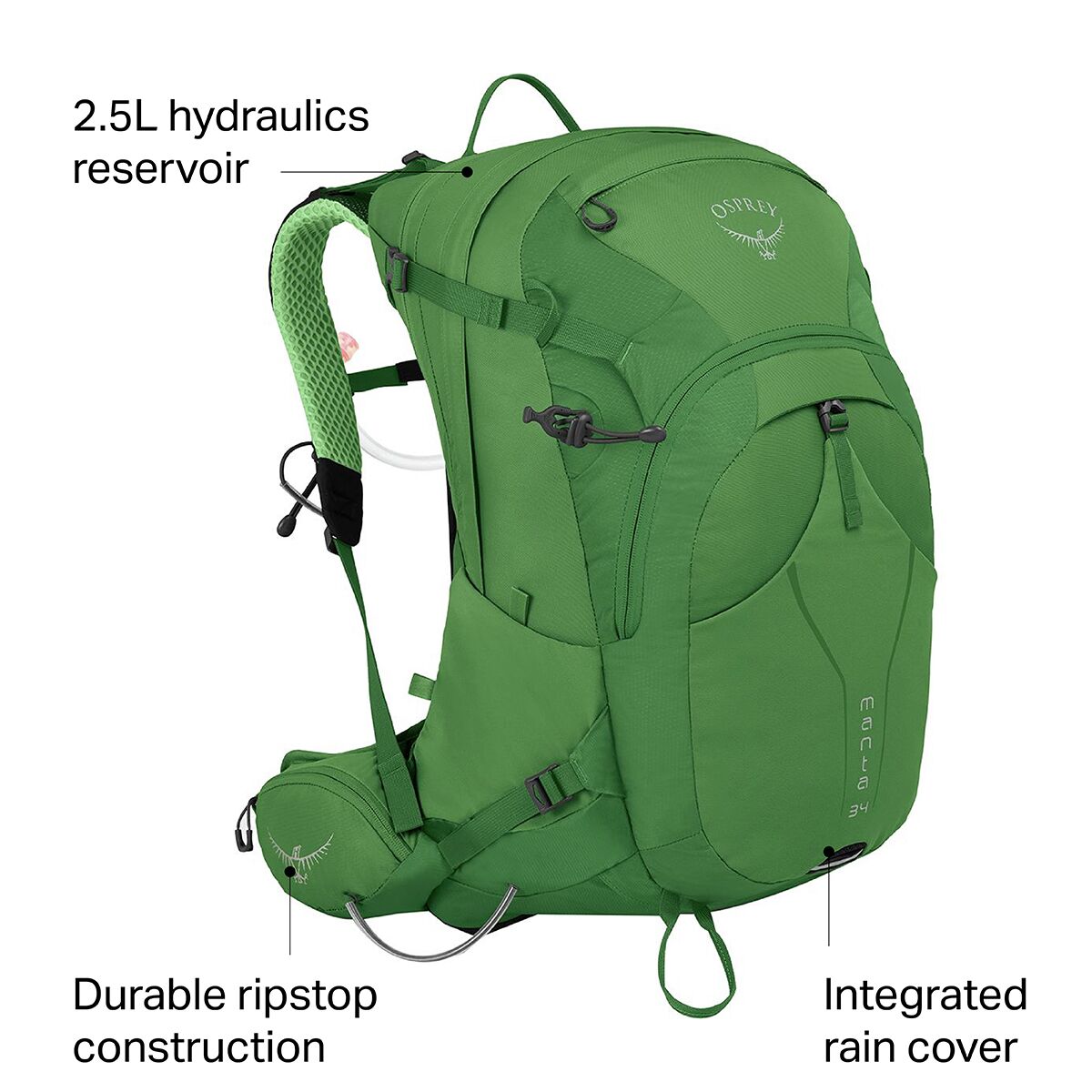 integrated raincover for backpack osprey manta Osprey Packs Manta 34L Backpack