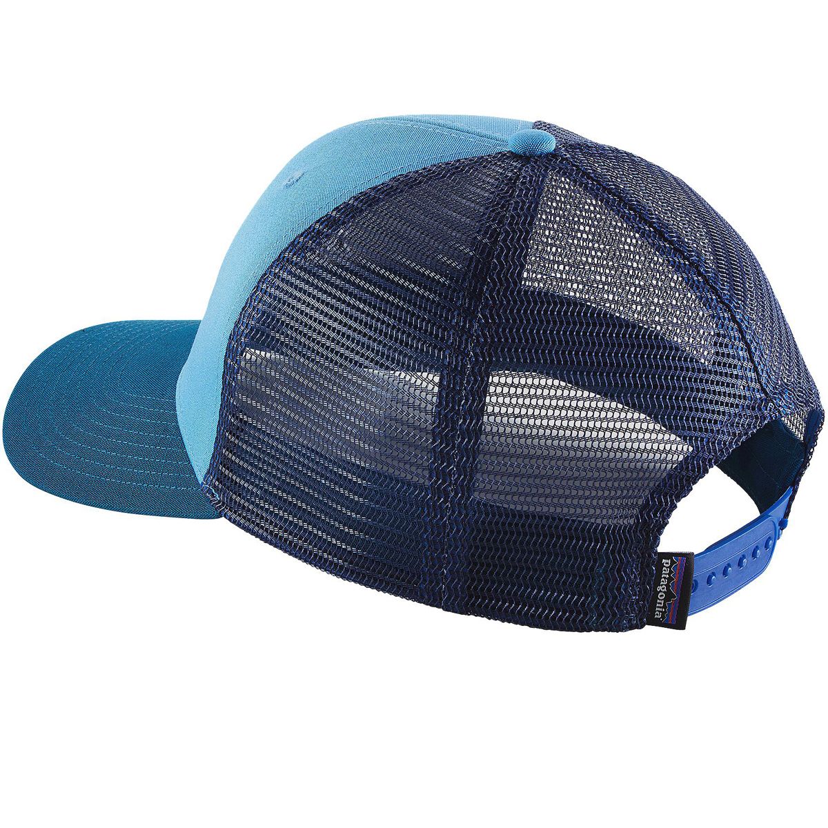 PATAGONIA Fitz Roy Bison Trucker Hat Cap Blue 6-Panel Adjustable Organic Cotton Patagonia Fitz Roy Bison Trucker Hat Radar Blue Adjustable  main image 2