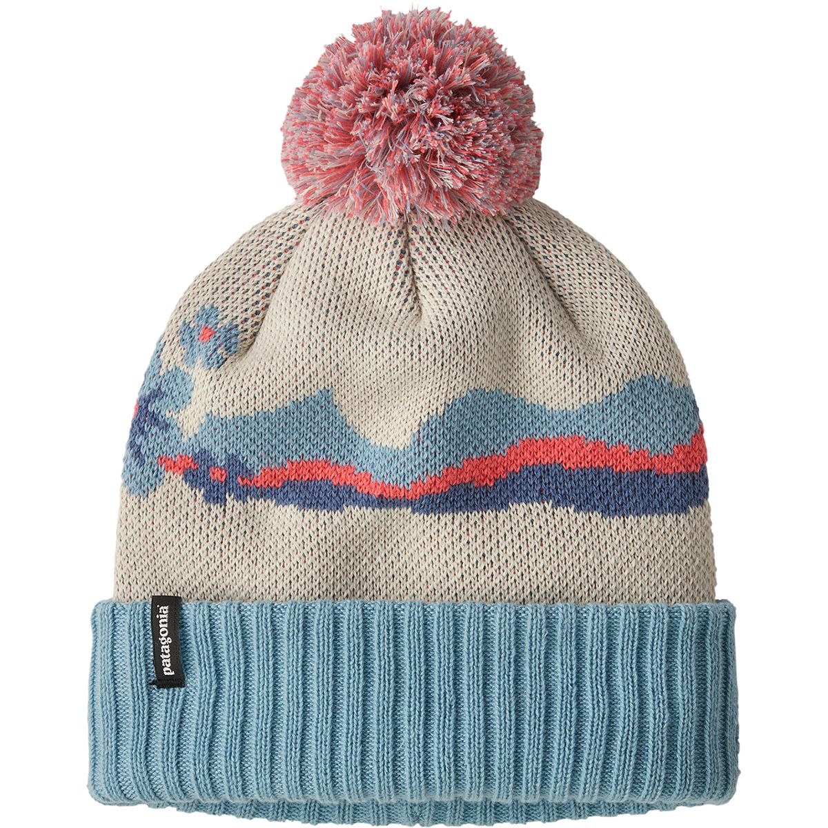 Patagonia Women\'s Blue Powder Town Pompom Beanie Hat Size One Size Patagonia Women main image 2