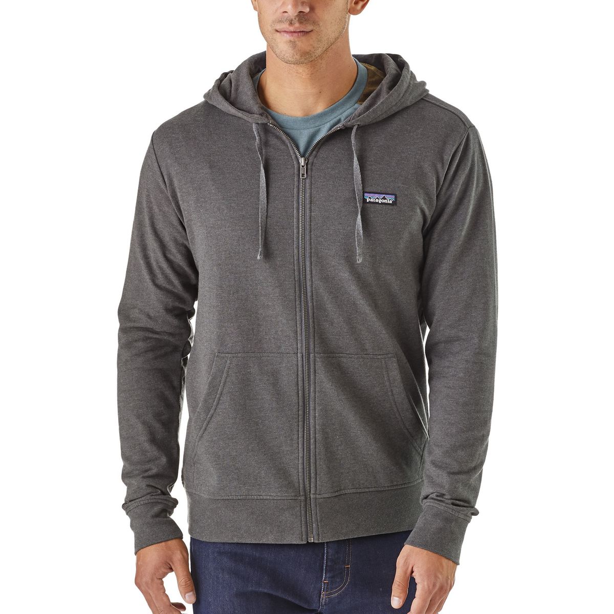 6 Label Lightweight Full-Zip Hoodie 