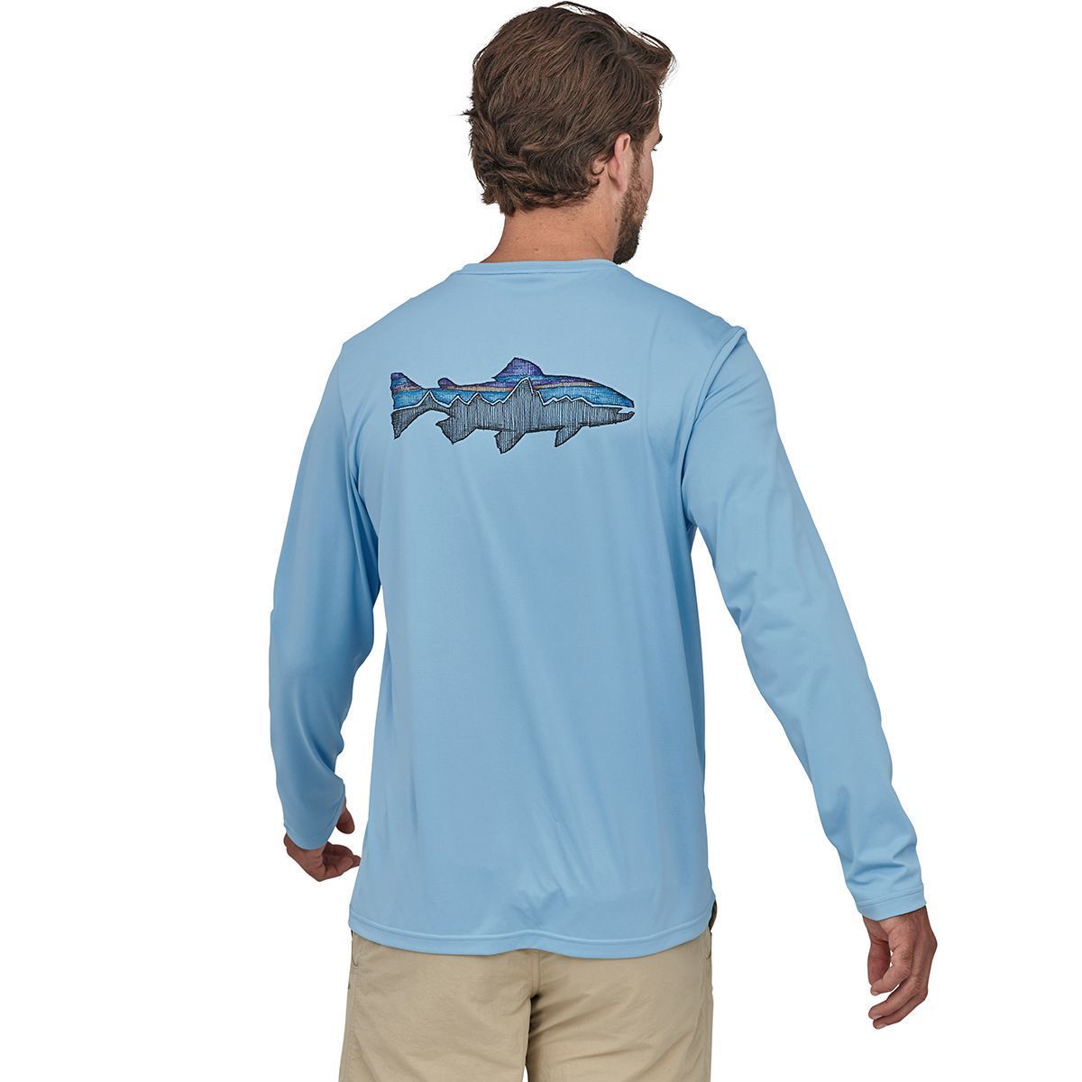 Patagonia Capilene Cool Daily Fish Graphic Long-Sleeve T-Shirt - Men's - Men