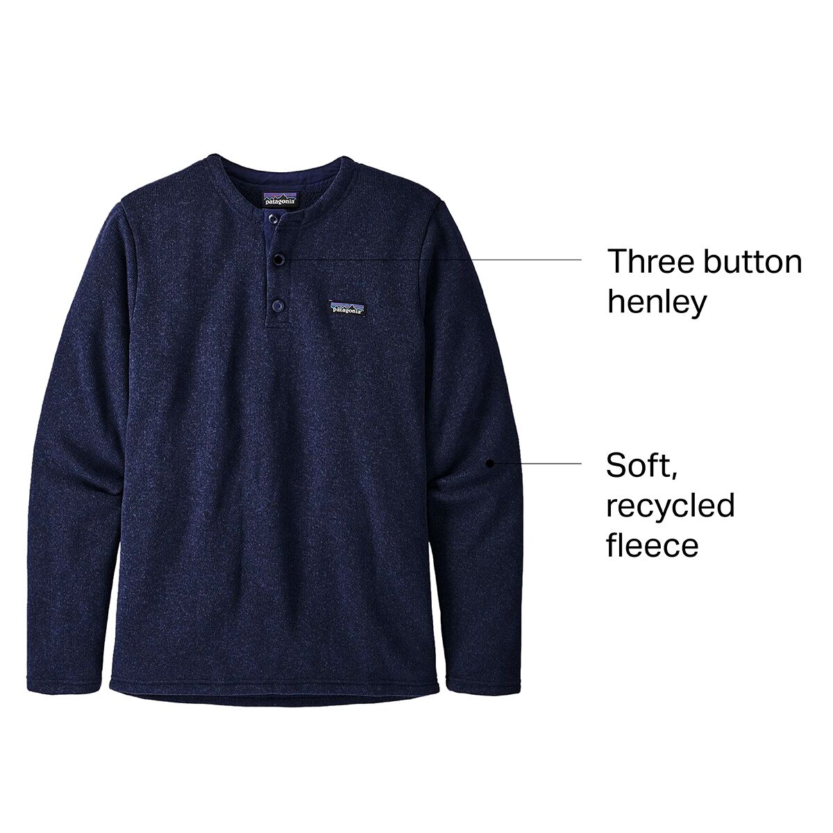 Patagonia Better Sweater Henley Pullover Top - Men