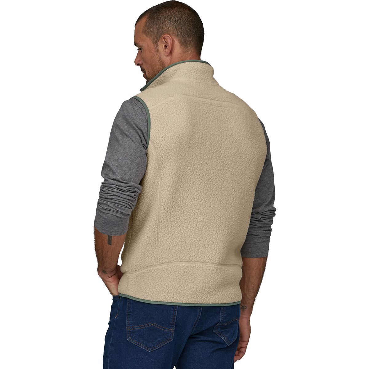 patagonia retro pile vest dark natural