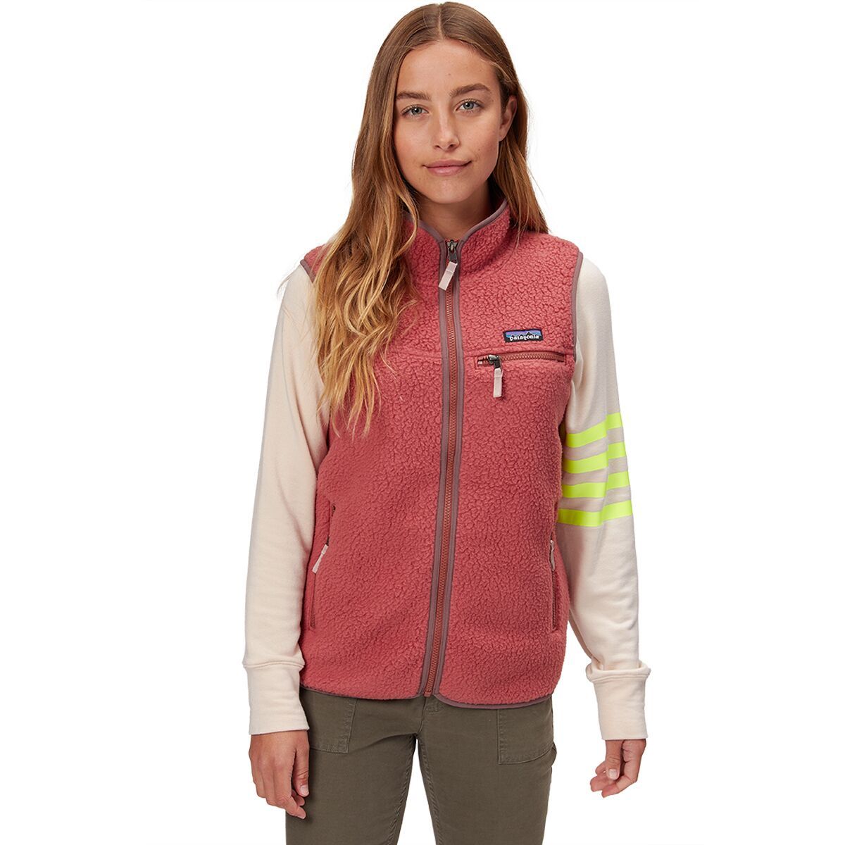 womens red patagonia vest