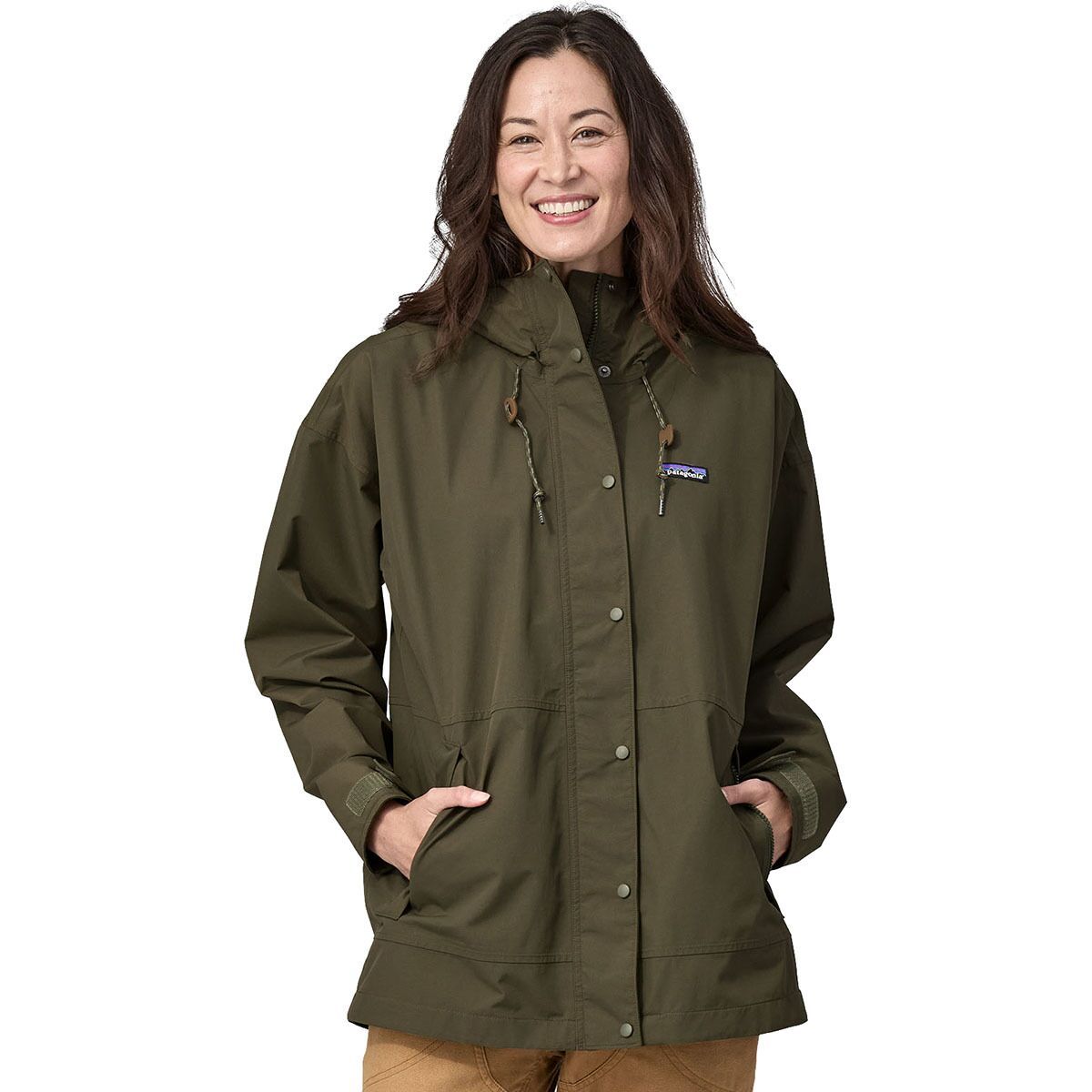 ジャケット RAINS Woman Jacket Brown 12100 SHADE Rains Womens Waterproof Rain Jacket Shade Brown