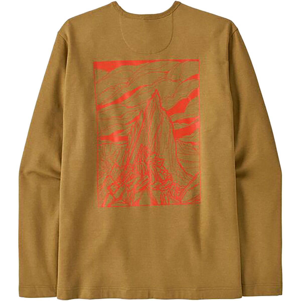 Patagonia Men's Lightweight Cloud Crag Wildrise Crew Sweatshirt in Bobcat Brown - Size: Medium