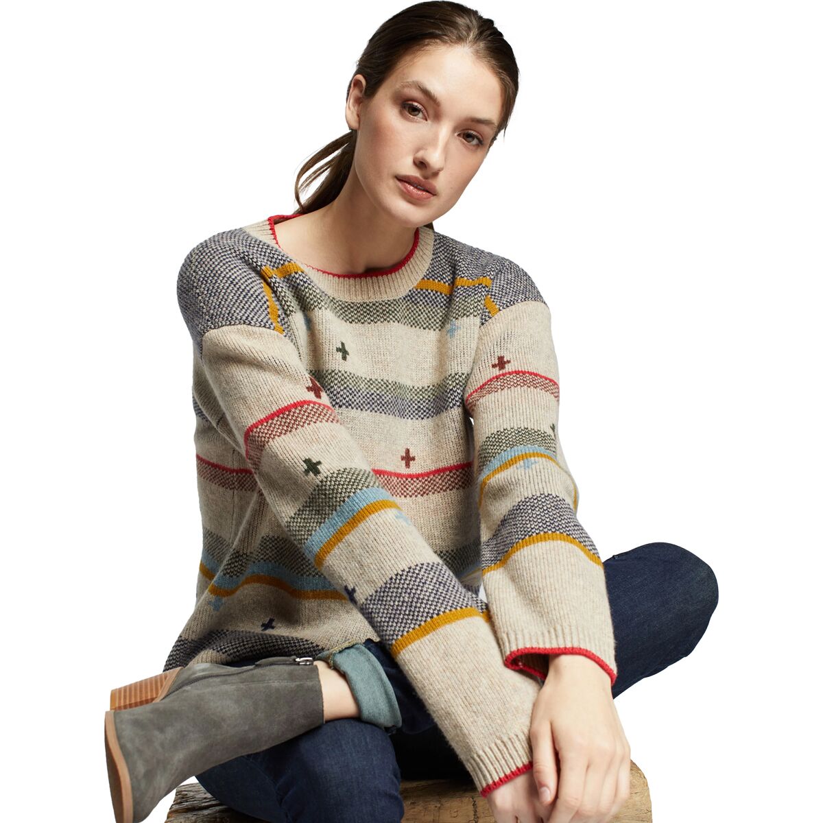 売れ筋商品|||ペンドルトン ニット&セーター アウター レディース Bridger Stripe Sweater - Women's Navy Heather Stripe Pendleton Bridger Stripe Sweater - Women's - Women