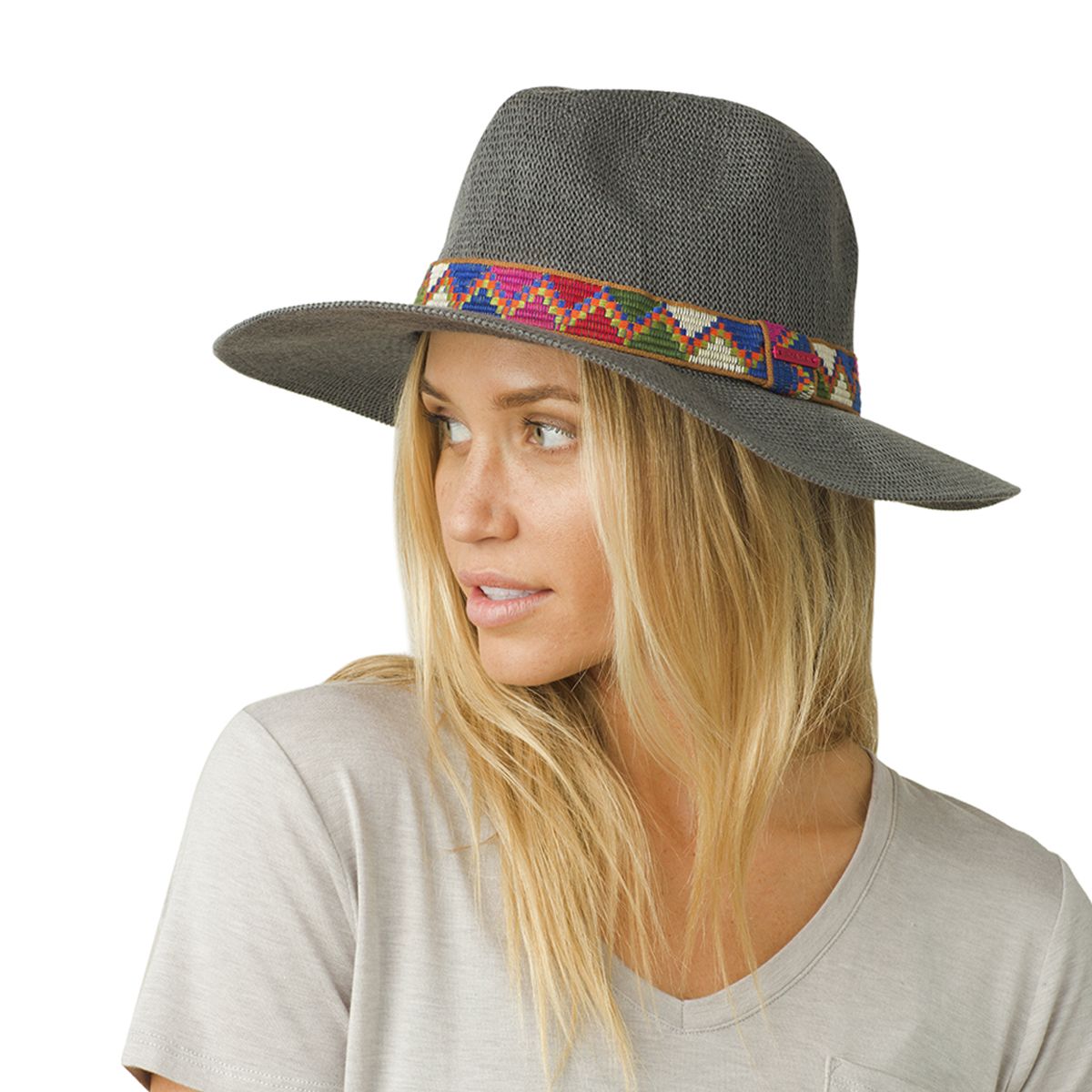 PRANA Cybil Knit Fedora Hat Prana Cybil Knit Hemp Organic Cotton Blend Aztec... | Depop main image 4
