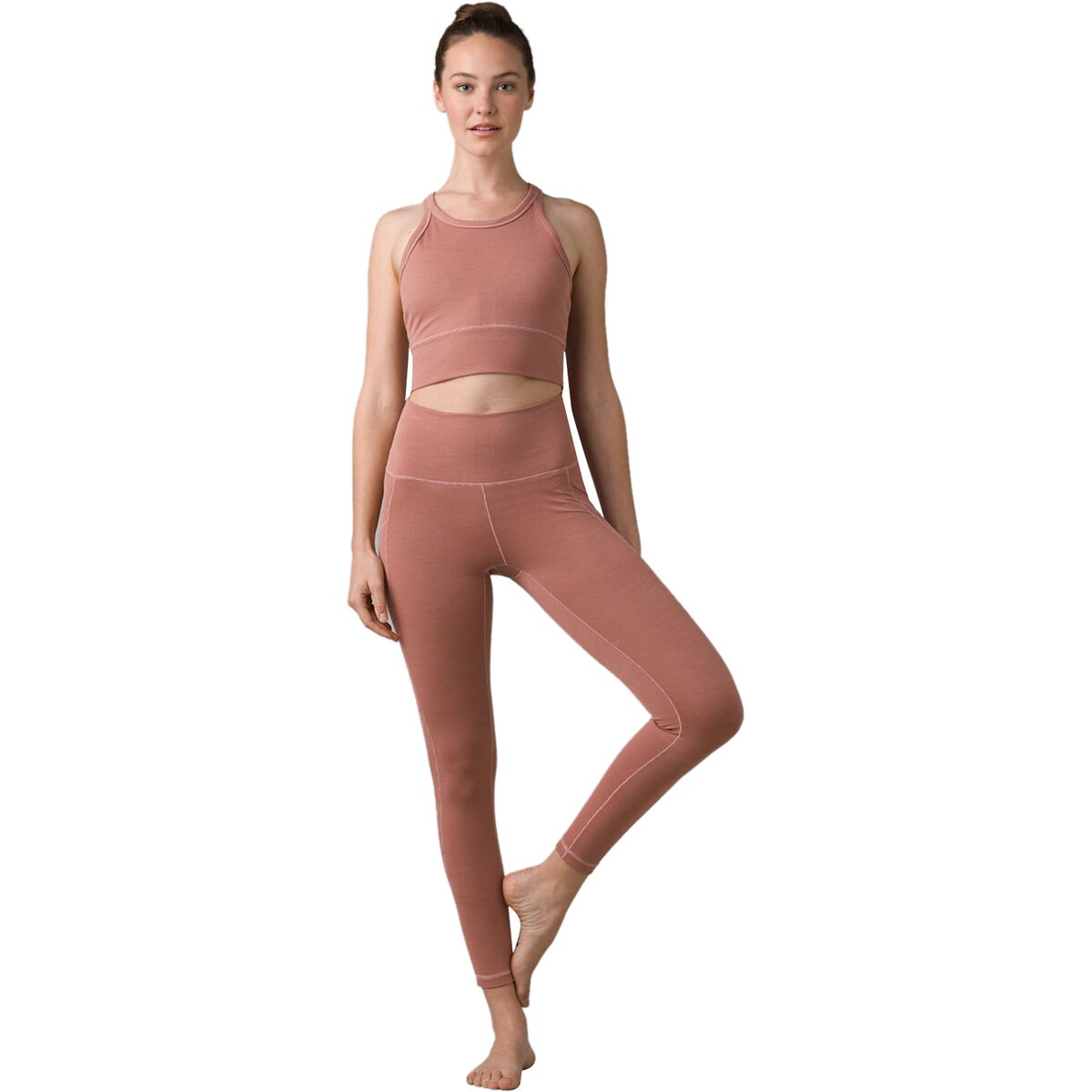 Legging Prana Becksa 7/8 Taille Haute - Femme Taille S - Bleu Nautique - Stretch - Neuf