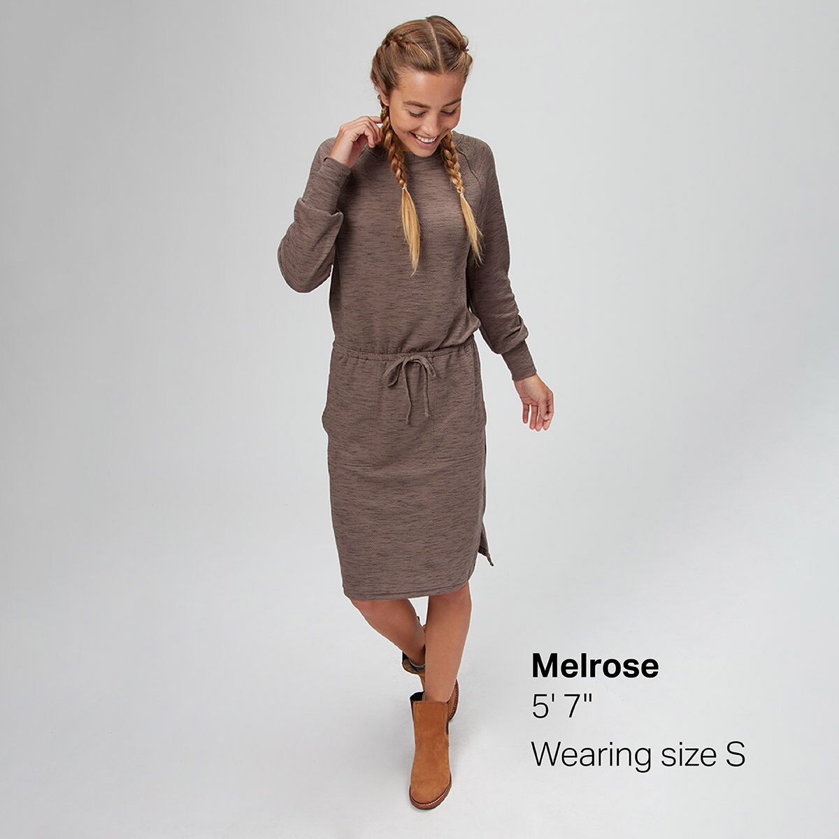 prana winter dress Women's prAna Heavana Essential Midi Dress Medium Nautical Heather