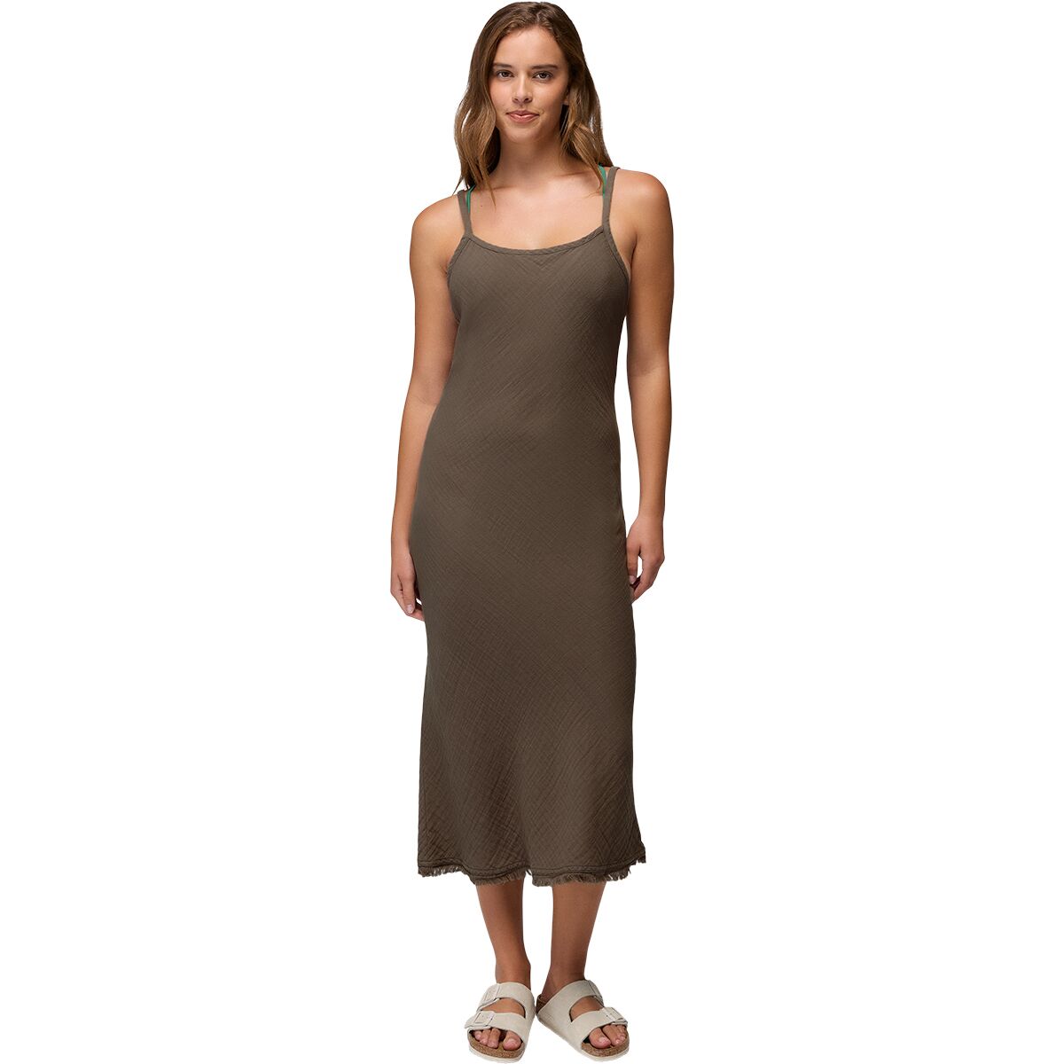 prAna Women's Hideaways Dress in Mud - Size: Small