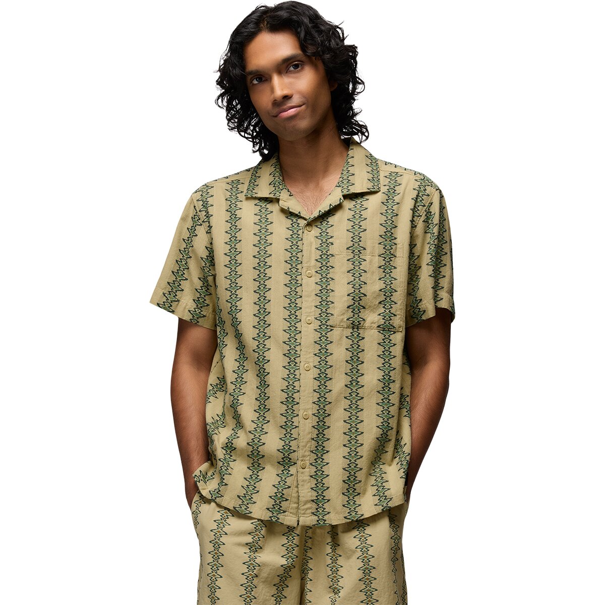 prAna Men's Mantra Light Heritage Shirt in Jackfruit - Size: Large