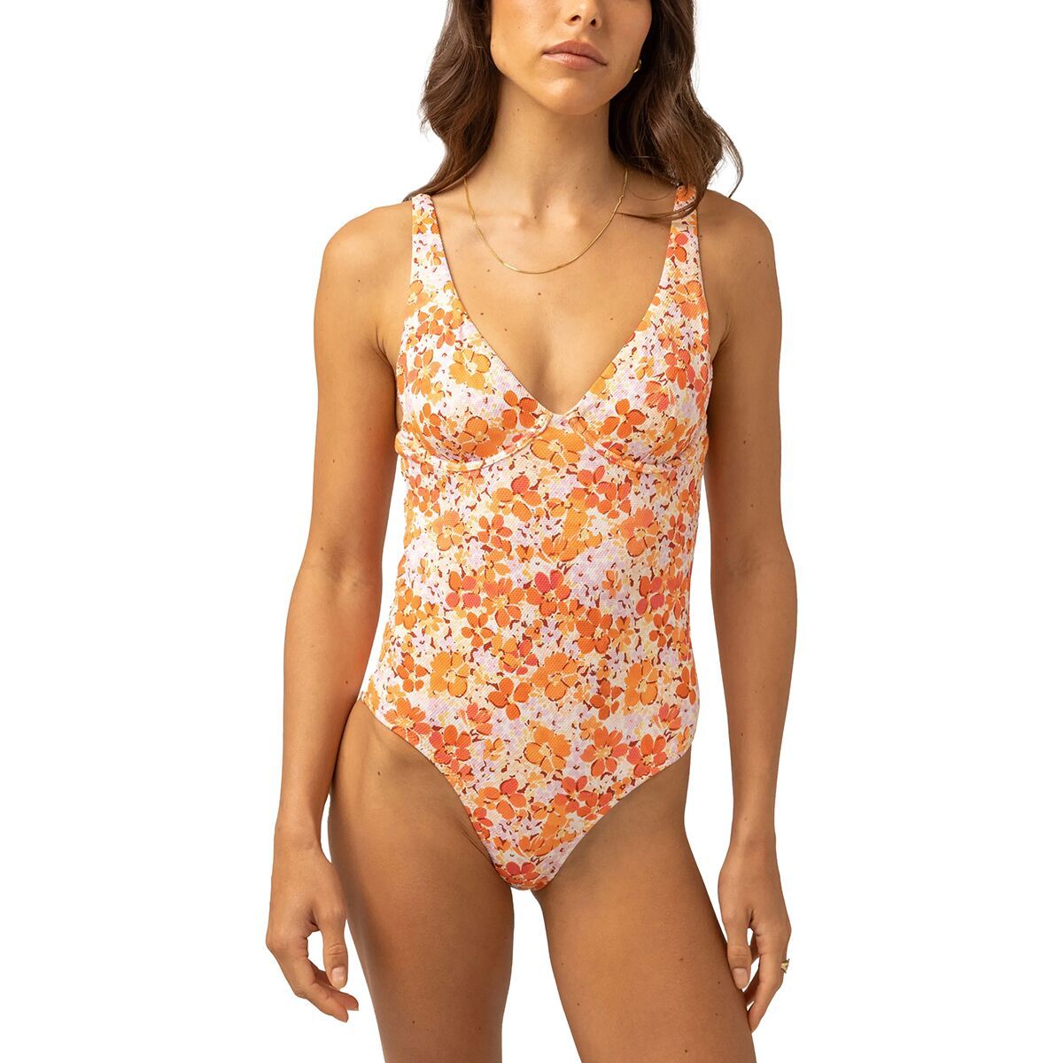 Rhythm Rosa Floral Underwire One Piece Swimsuit - Women's