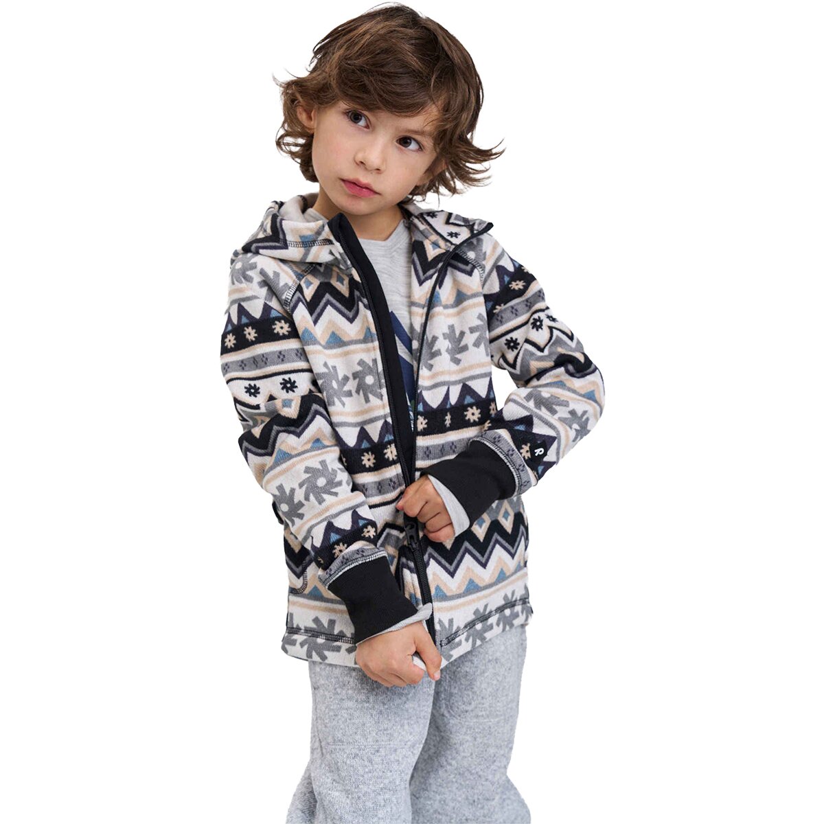 Reima Northern Fleece Sweater - Kids' in Black - Size: 8