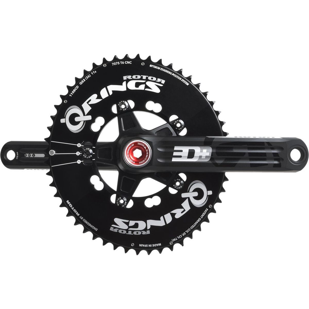 Rotor 3D30 Road Crankset - Bike