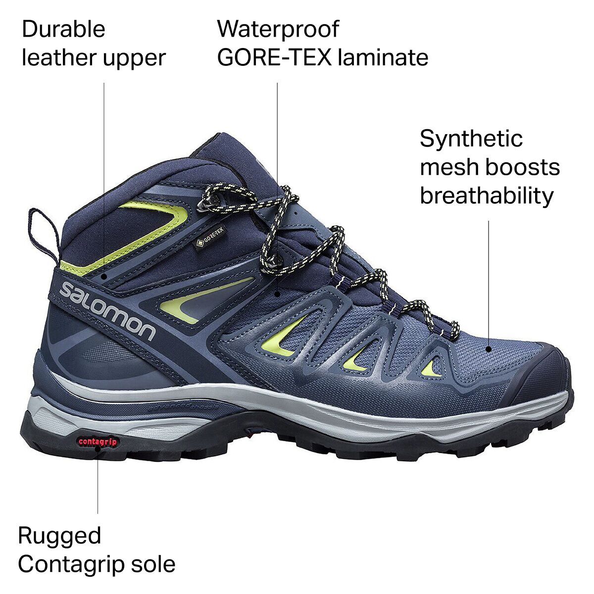 SALOMON - SALOMON X ULTRA 3 WIDE MID GTX ゴアテックス Men's Salomon X Ultra 3 Mid GTX Boots | Duluth Trading Company